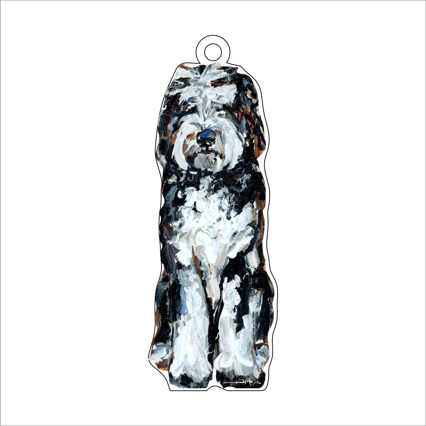 Doodle Black and White | 0.25in. Acrylic Ornament | Mix and Match (any 10+)