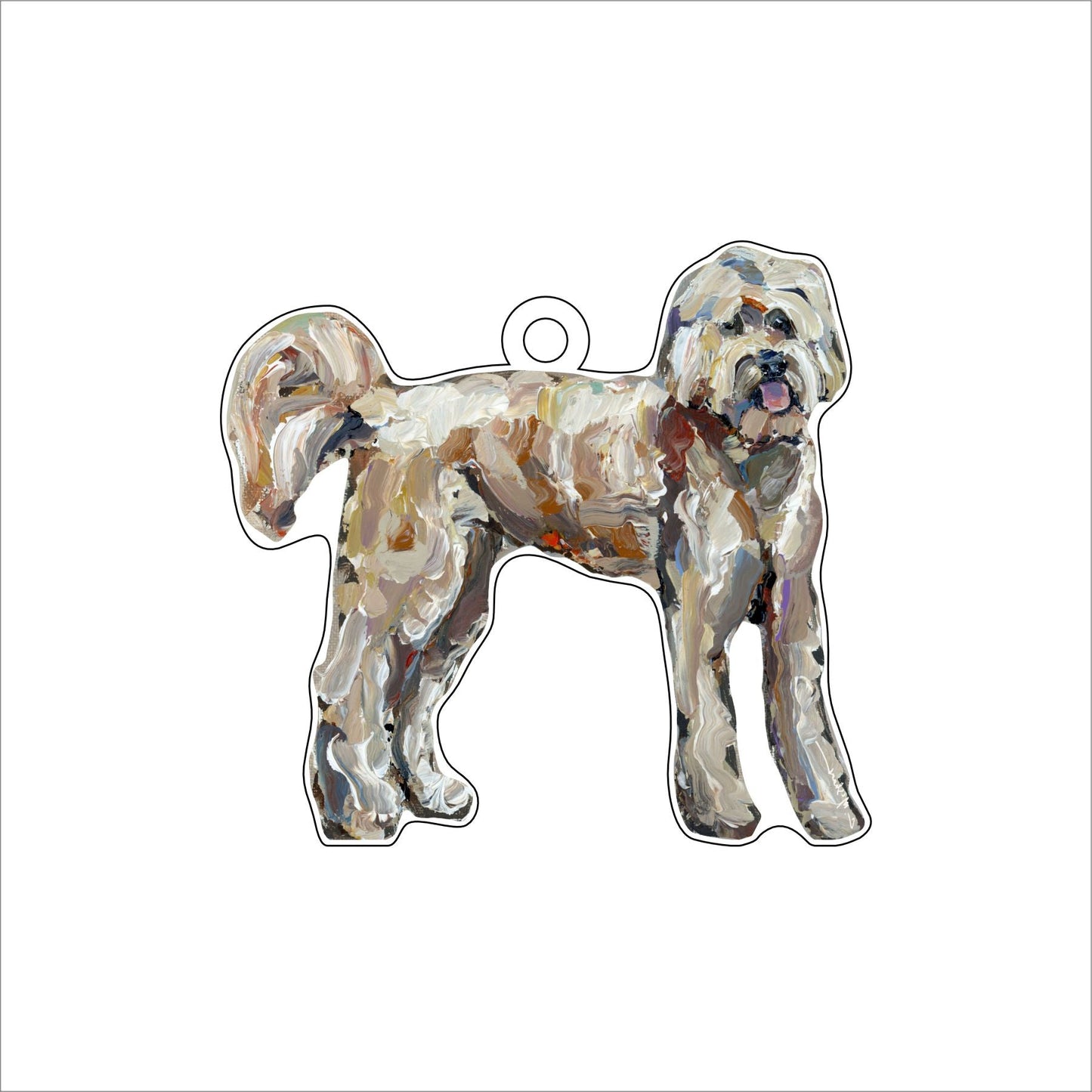 Doodle Love | 0.25in. Acrylic Ornament | Case of 25
