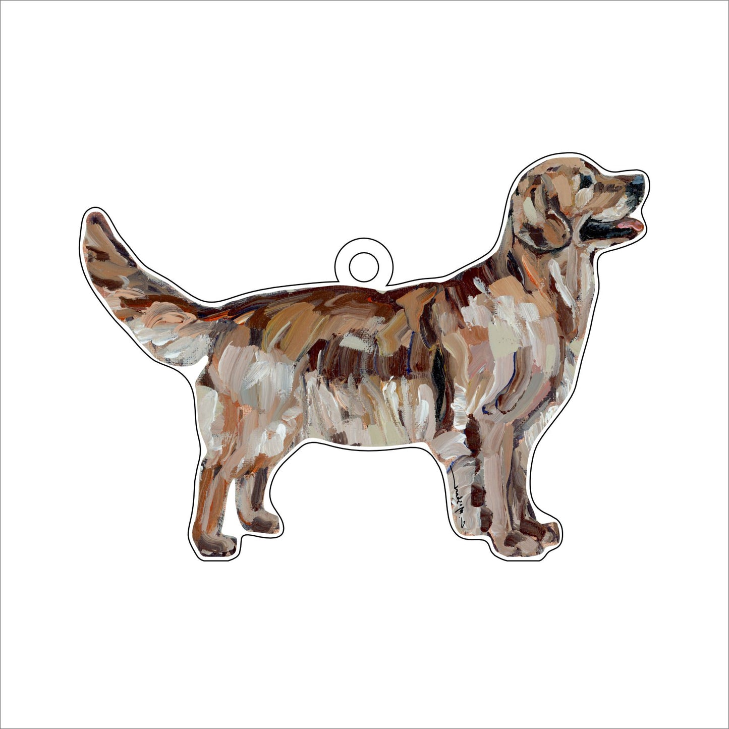 Golden Retriever Dark | 0.25in. Acrylic Ornament | Mix and Match (any 10+)