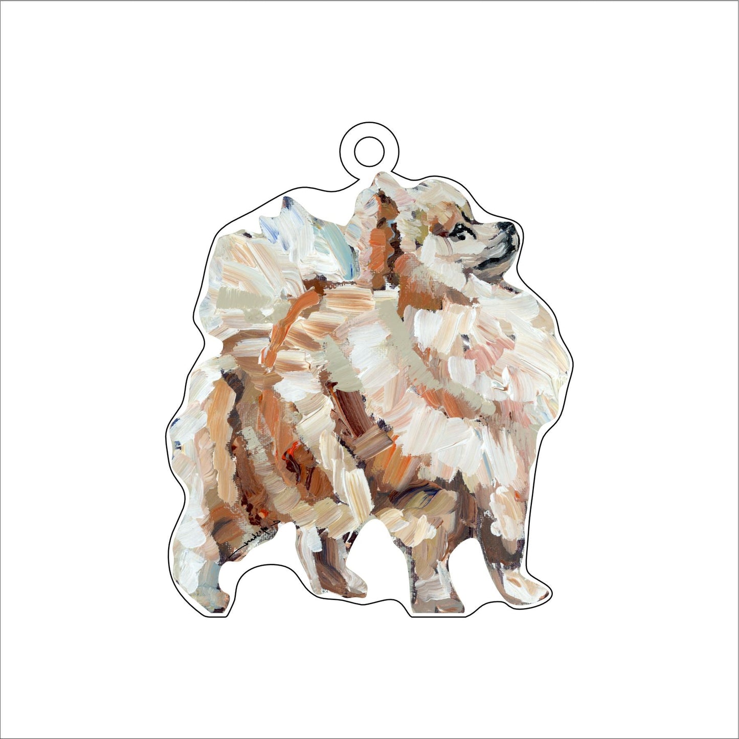 Pomeranian | 0.25in. Acrylic Ornament | Case of 25