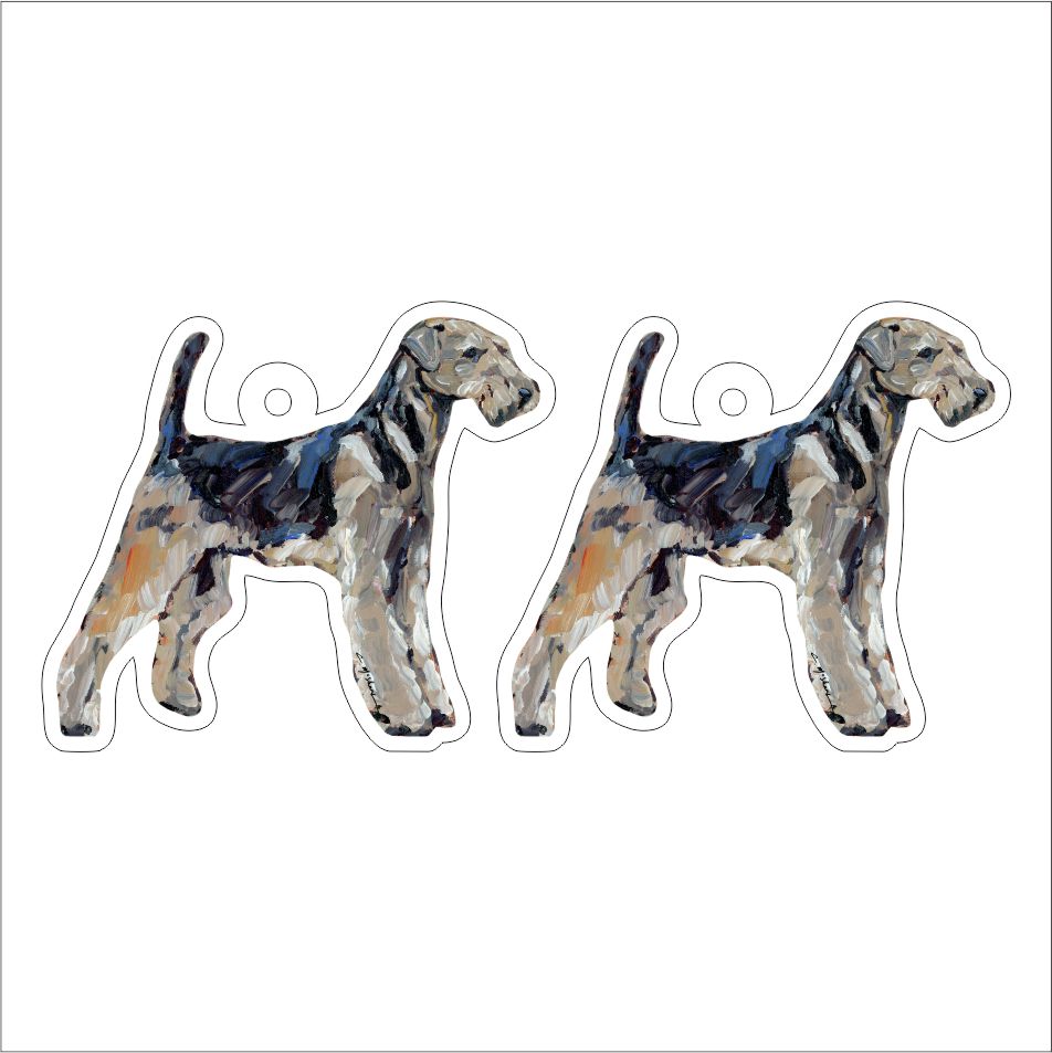 CMS-1202-C10 Airedale Earring Pair | 0.125Acrylic Earring | Case of 10