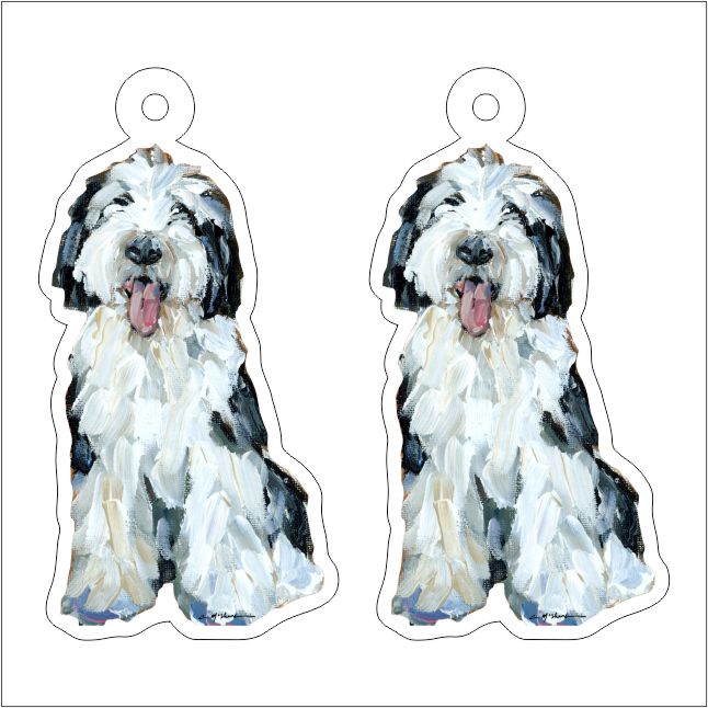 CMS-1309-C10 Sheepadoodle I Earring Pair | 0.125Acrylic Earring | Case of 10