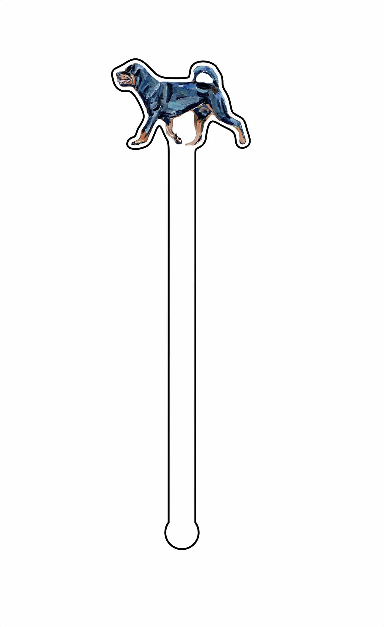 CMS-1423-C4 Rottweiler Stirrer | 0.125Acrylic Stirrer | Case of 4