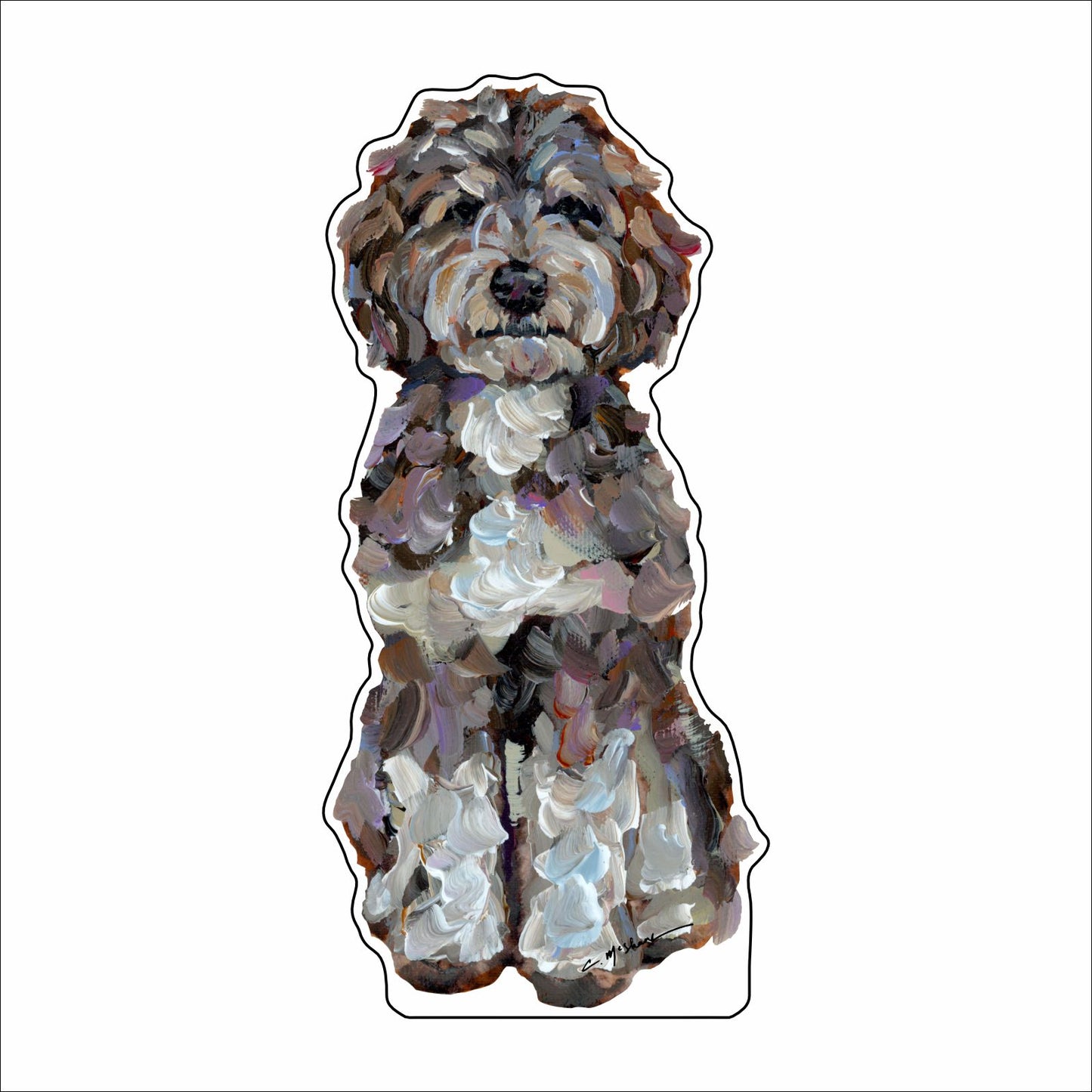 CMS-1447 Bernedoodle Love��Mini | 0.50Acrylic Mini | Case of 25