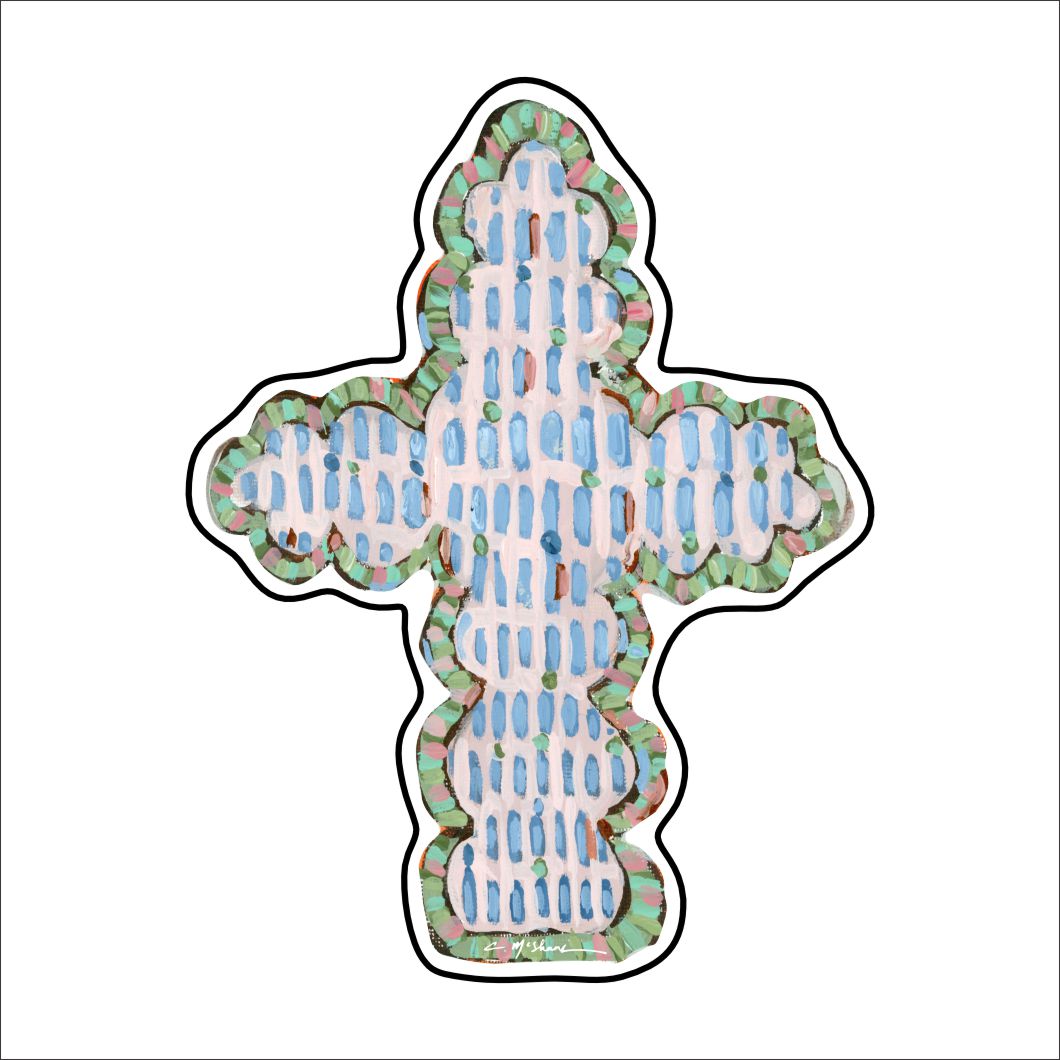 CMS-1486 Cross I Sticker | Removable | Case of 10