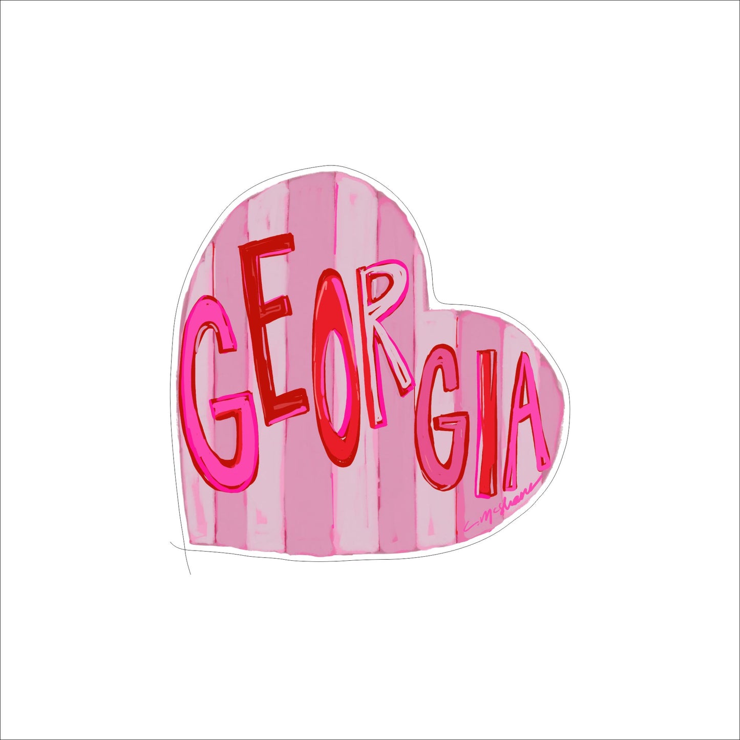 CMS-1556 Georgia LOVE Mini | 0.50Acrylic Mini | Case of 25