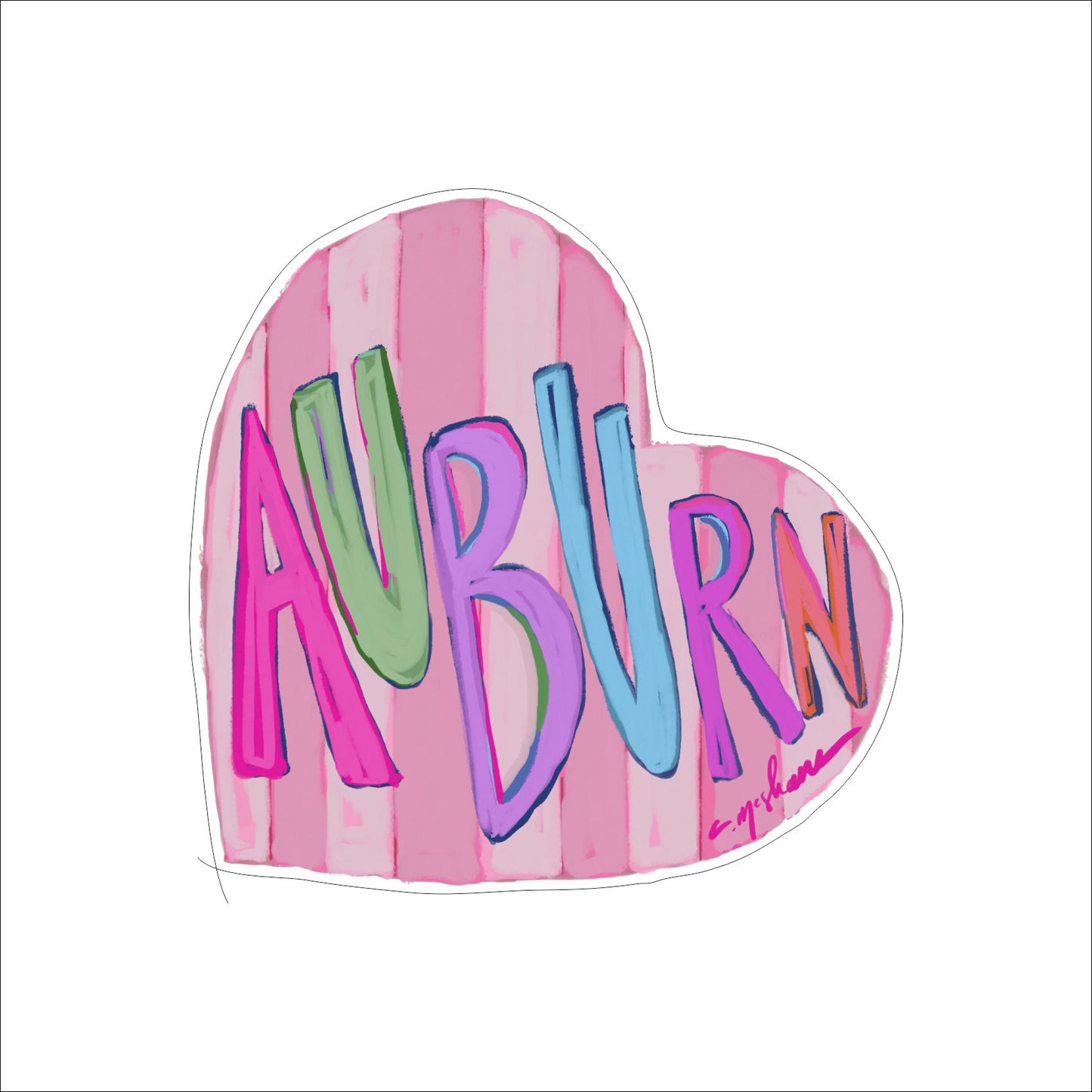 CMS-1591 Auburn LOVE Mini | 0.50Acrylic Mini | Case of 25