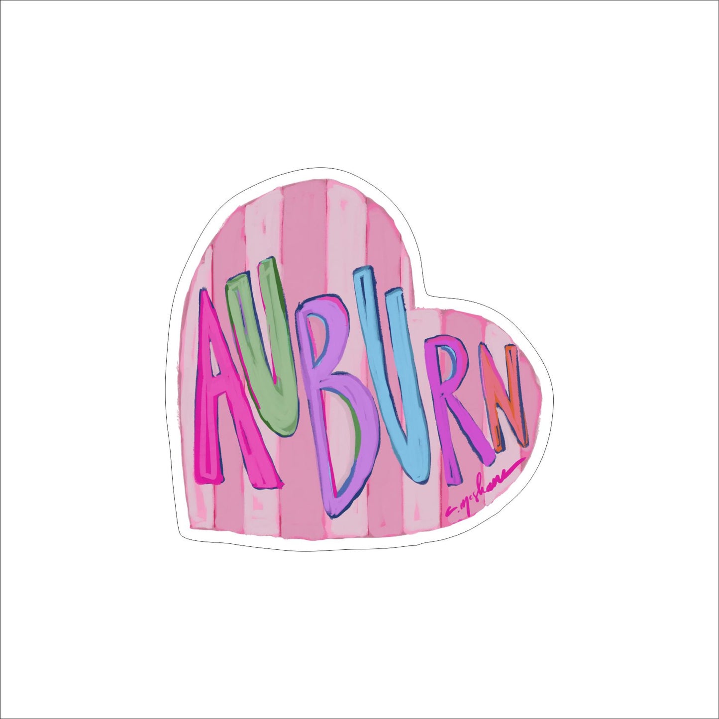 CMS-1593 Auburn LOVE Magnet | Set of 10