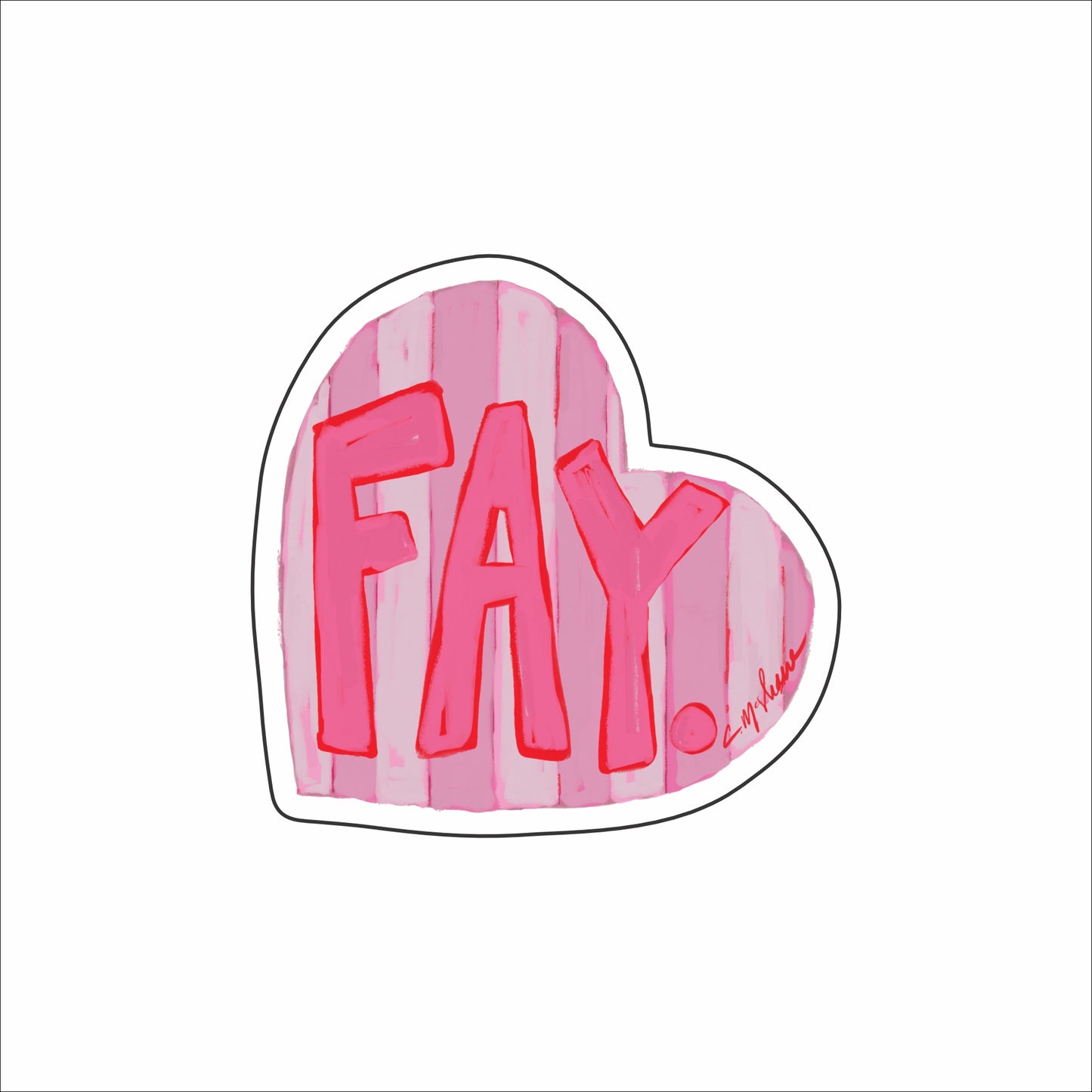 CMS-1599 Fay LOVE Sticker | Set of 10
