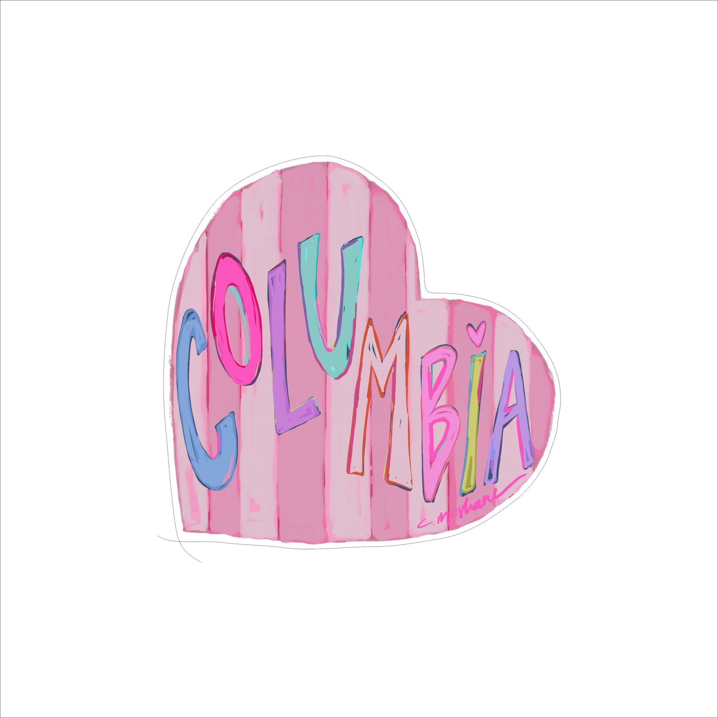 CMS-1615 Columbia LOVE | Acrylic Contour |