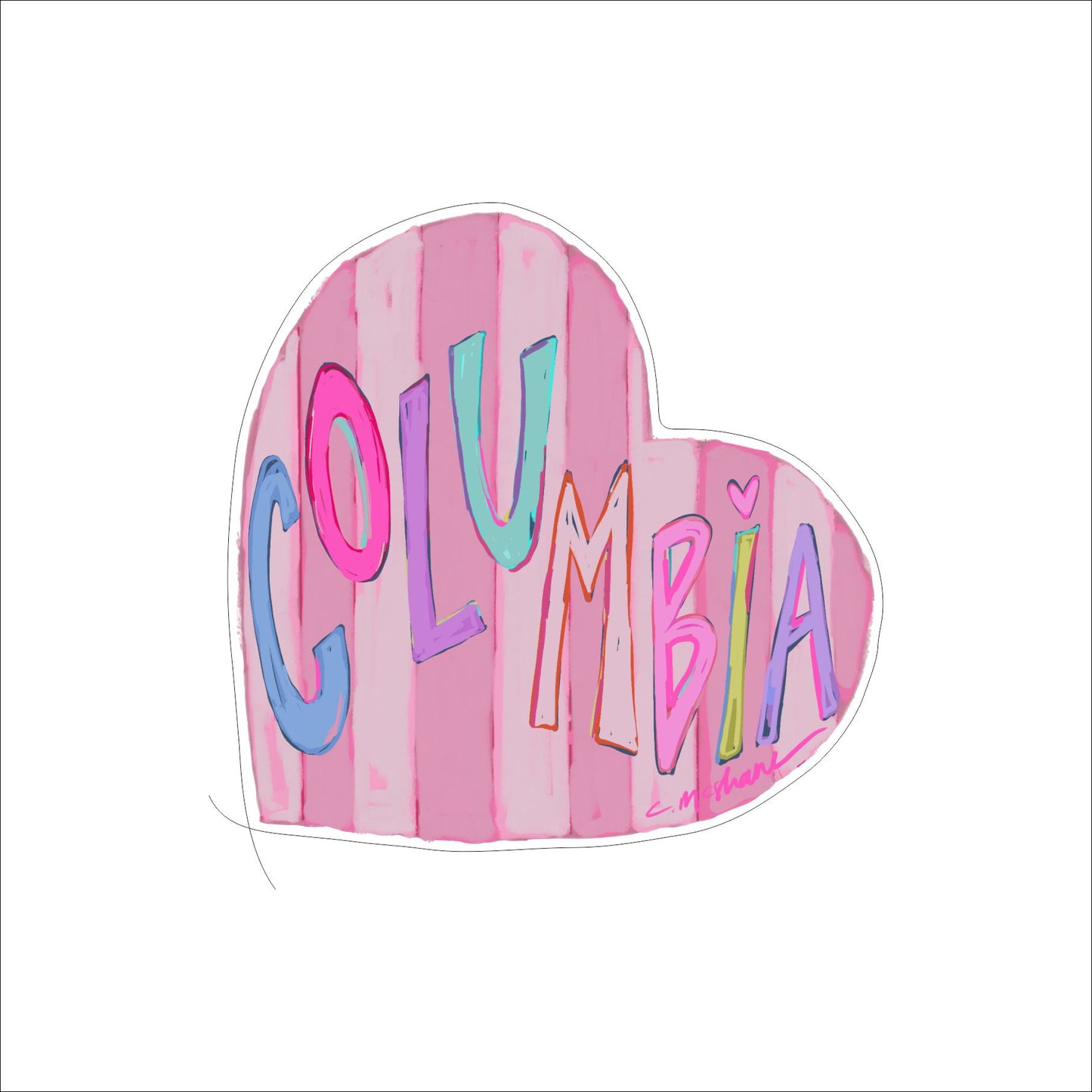 CMS-1616 Columbia LOVE Mini | 0.50Acrylic Mini | Case of 25