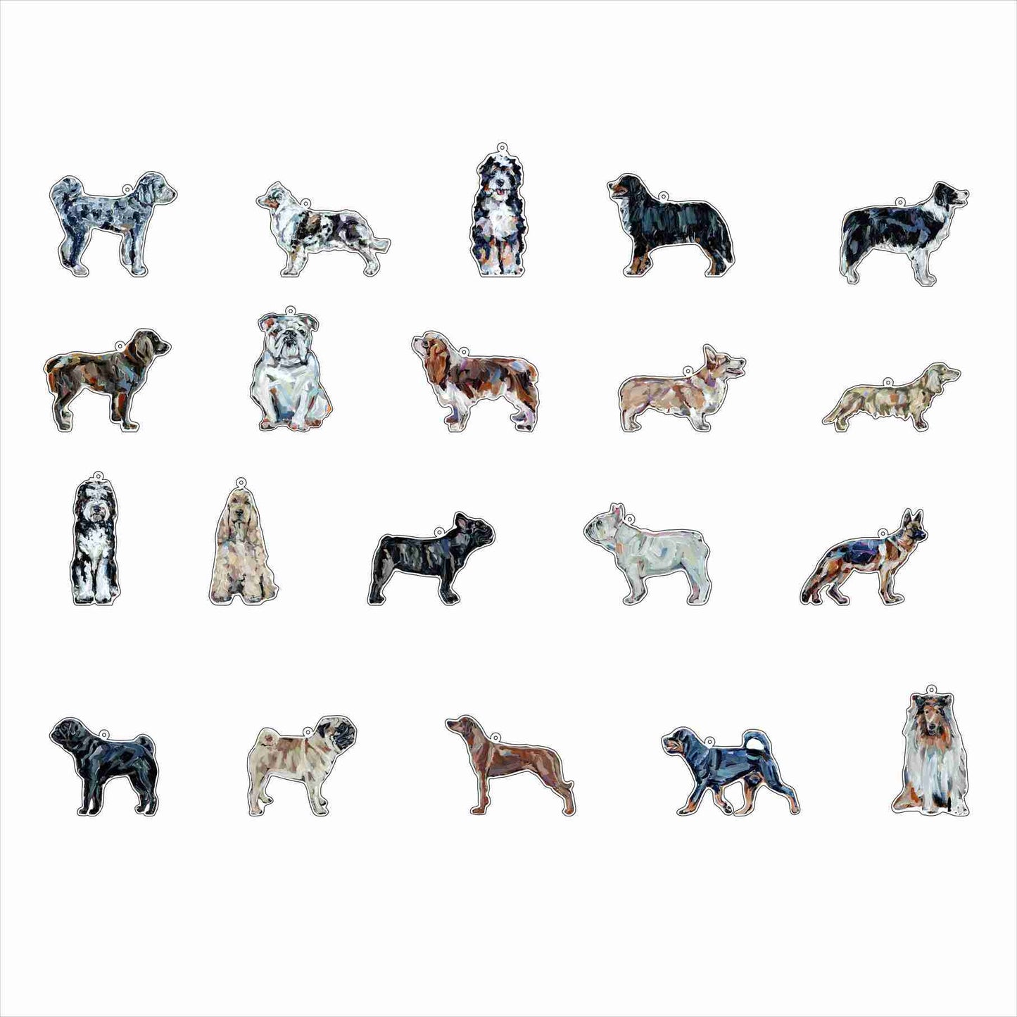 CMS-1703 Bag Charm Variety Pack 1 | 0.125Acrylic Bag Charm