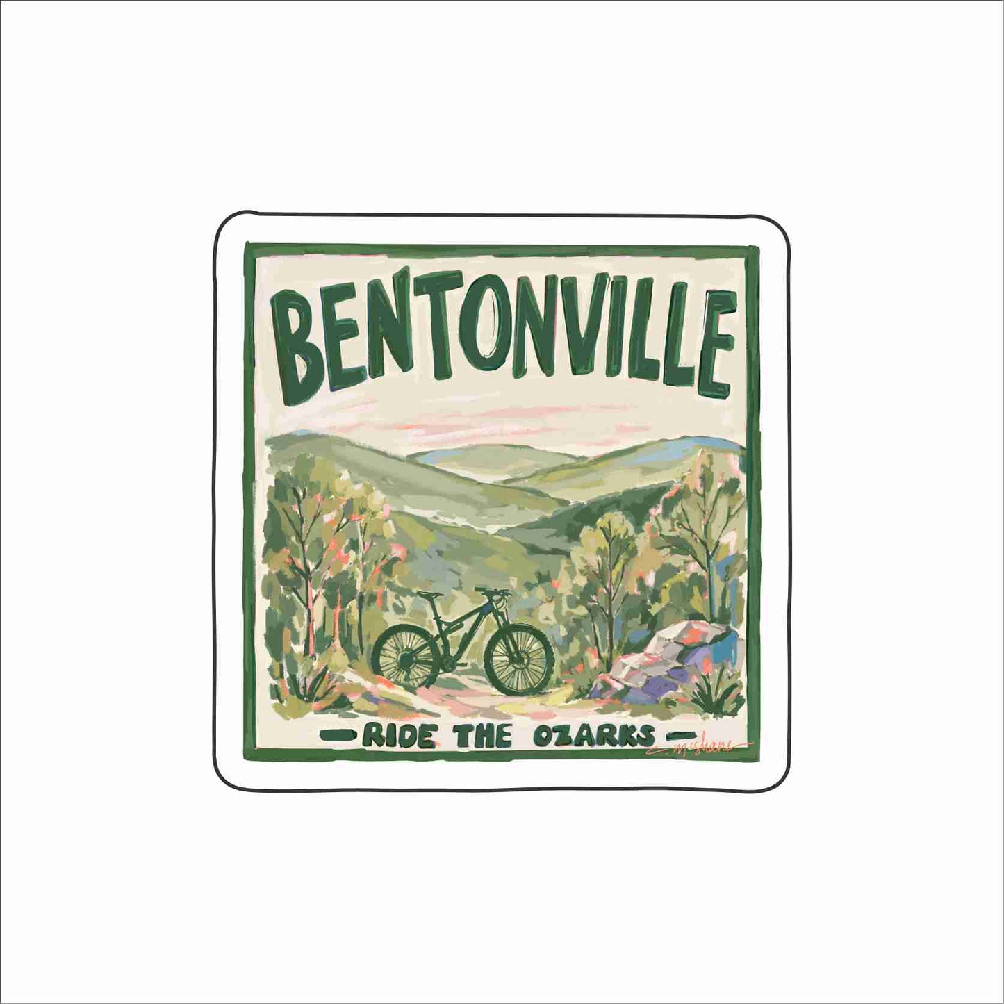 CMS-1783 Bentonville RTO Sticker | Removable Sticker | Set of 10