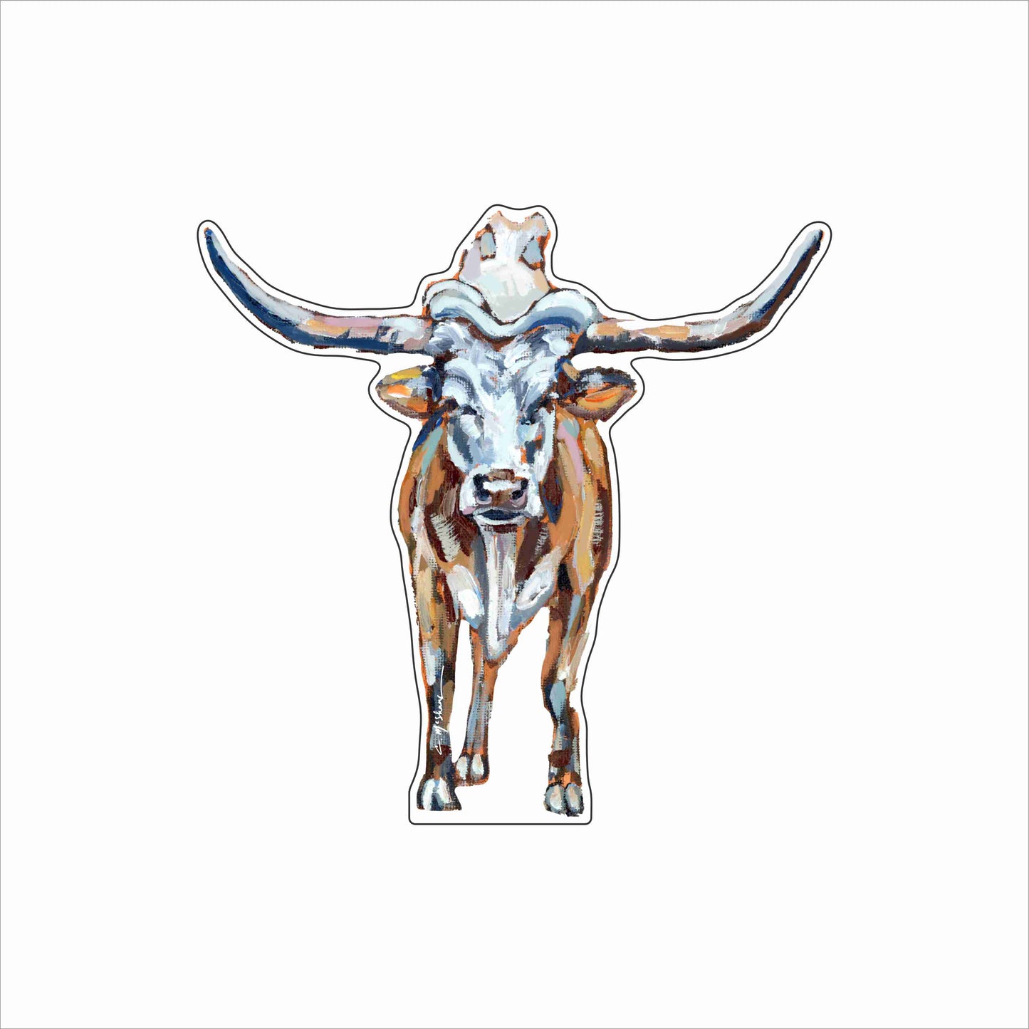 CMS-1839 Longhorn White | 0.75Acrylic Contour