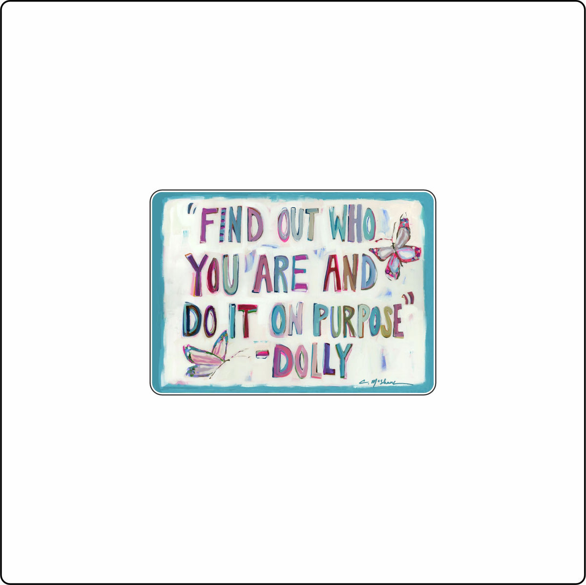 CMS-1890 Purposefully You Dolly Magnet | 0.125Acrylic Magnet | Set of 10