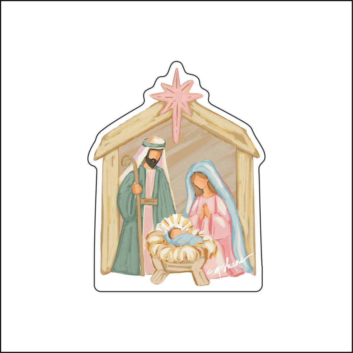 CMS-1910 Nativity 2026 Mini | 0.50Acrylic Mini Contour