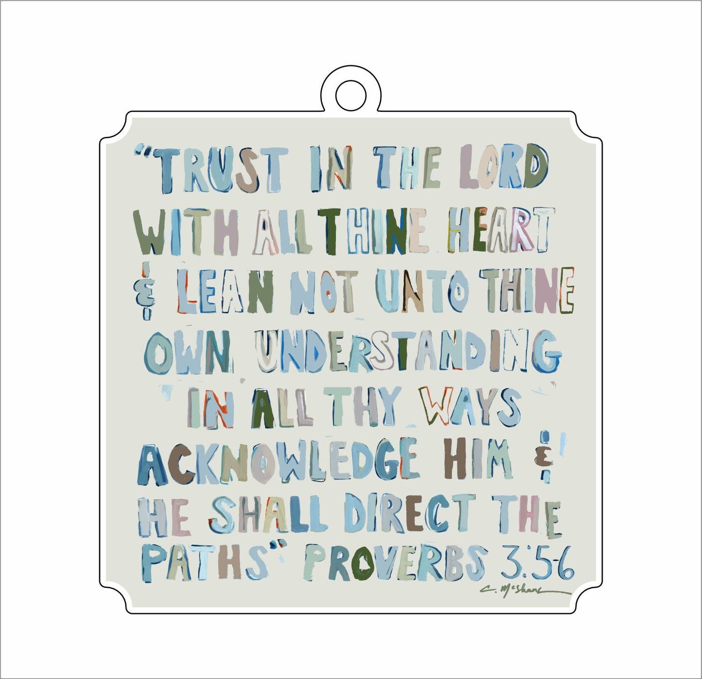 Proverbs Neutral | 0.25in. Acrylic Cutout | Mix and Match (any 10+)