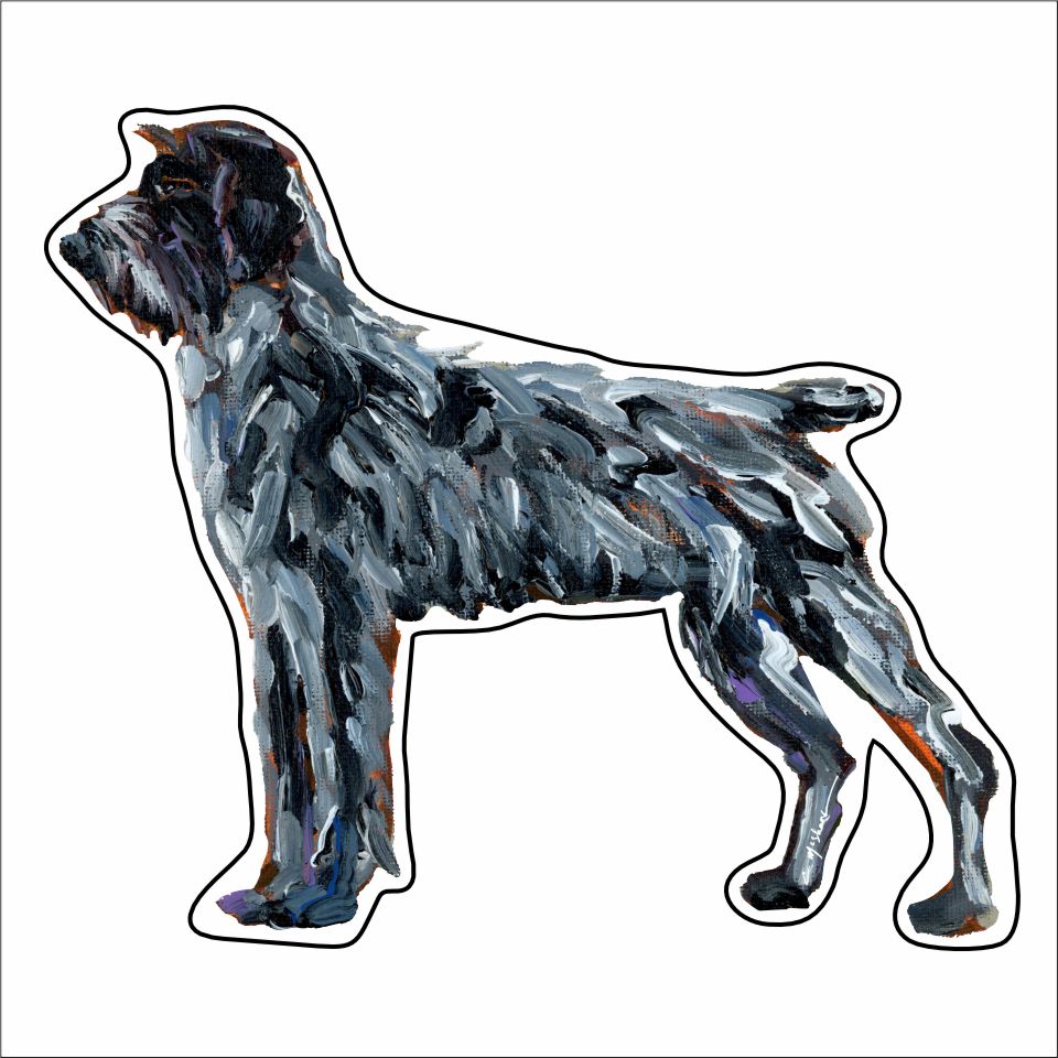 CMS-952-C10 Wirehaired Pointing Griffon Button | 0.125Acrylic Button | Case of 10