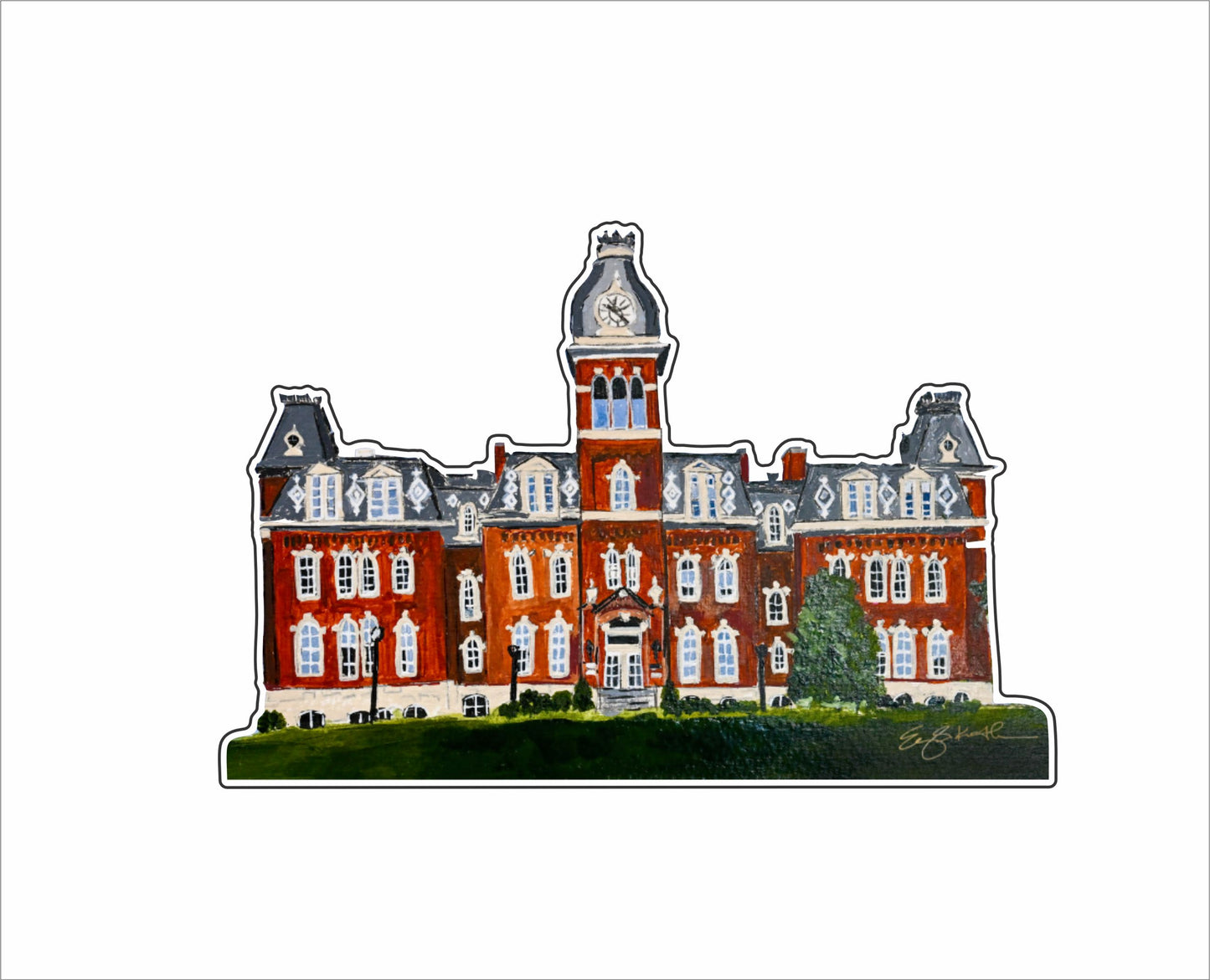CNJ-011 Woodburn Building Mini | 0.50Acrylic Contour |