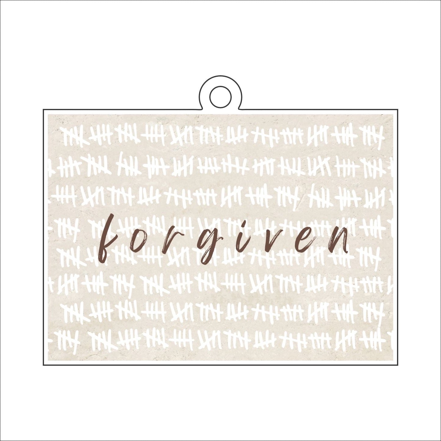 CYTA-108 Forgiven Ornament | 0.25Acrylic Ornament | Case of 25