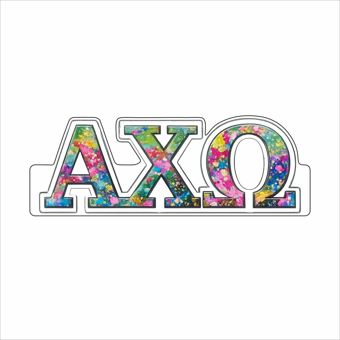 CYTA-142 A Chi O Acrylic | 0.50Acrylic Contour |