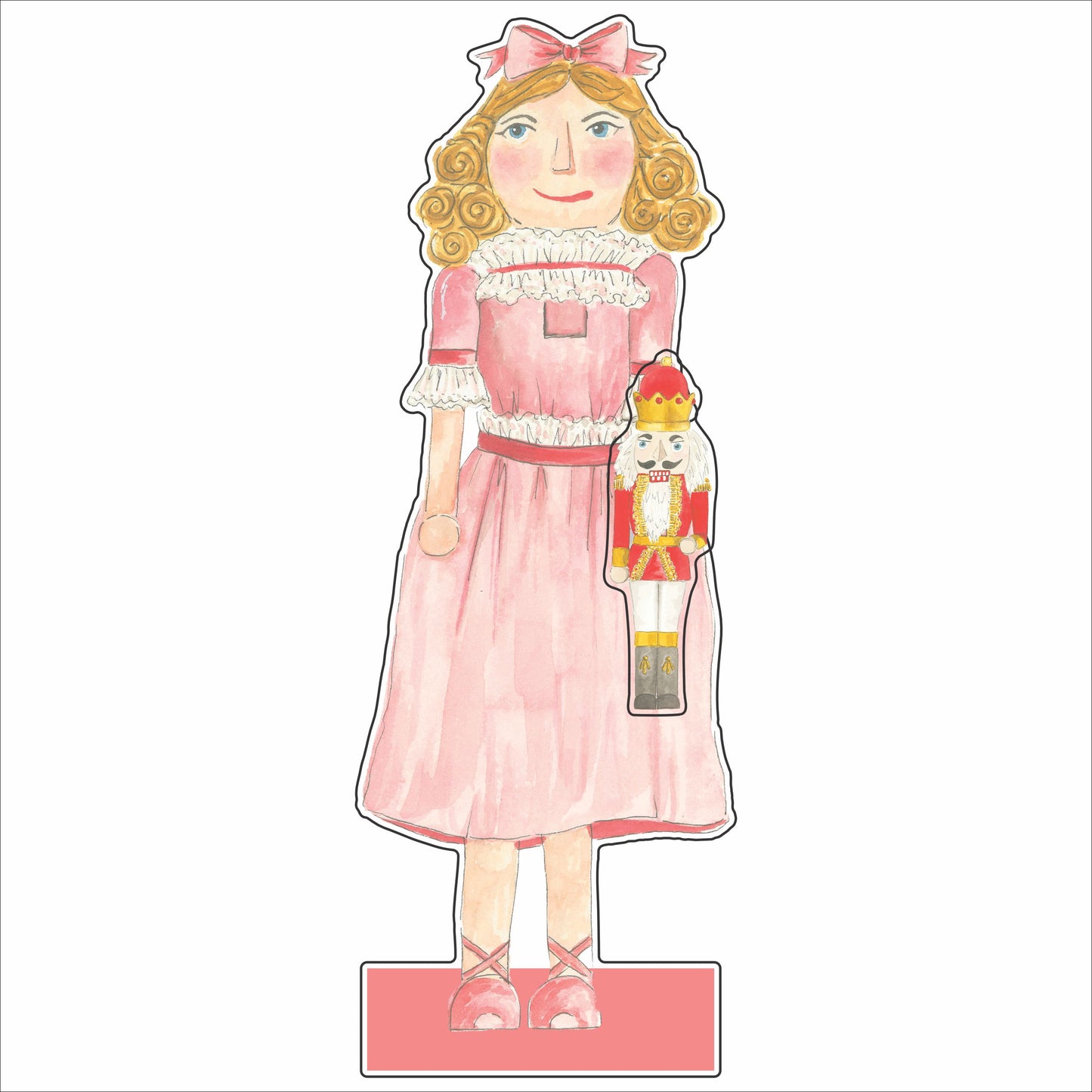 TBPC-034 Clara with Nutcracker | Mixed Acrylic Contour
