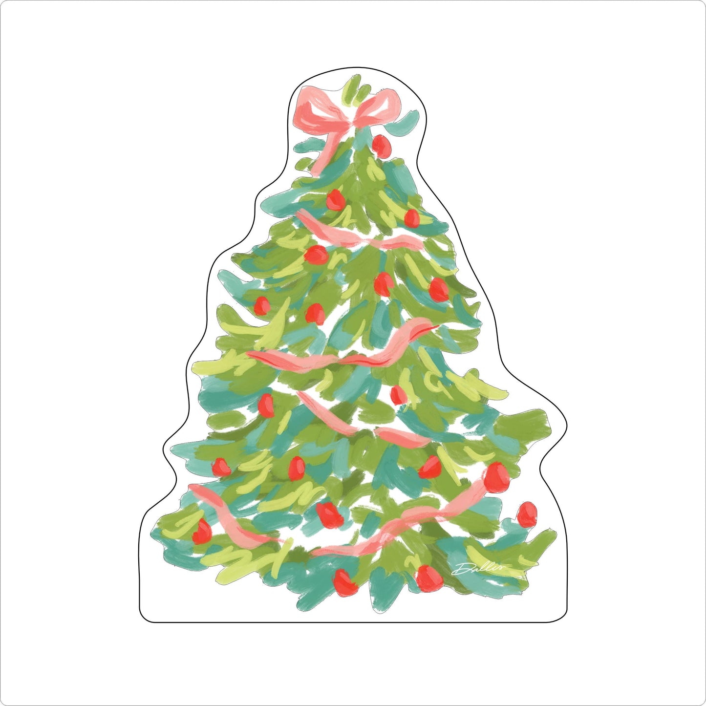 DFA-009 Christmas Tree | 0.75Acrylic Contour |