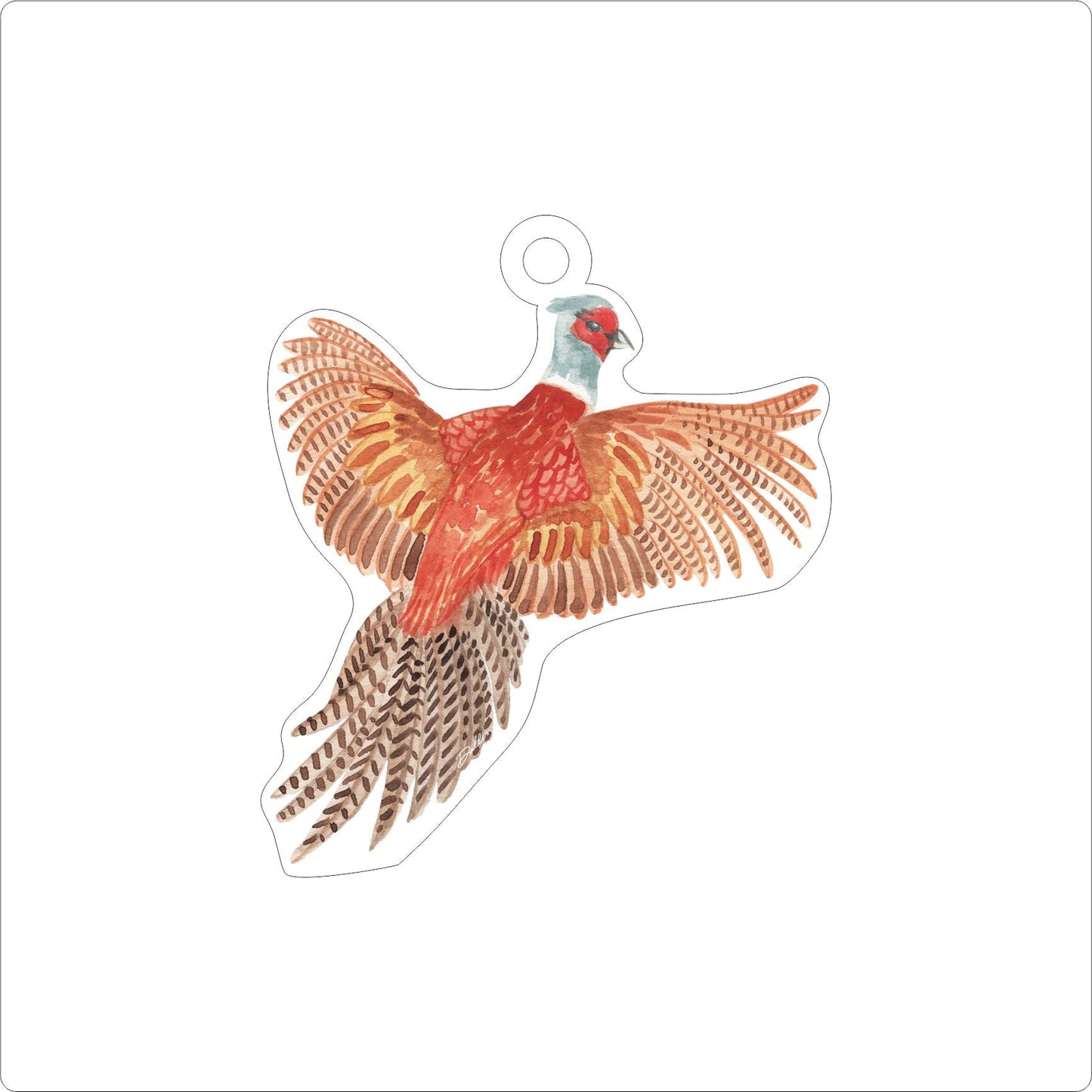 DFA-026 Pheasant Ornament | 0.25Acrylic Ornament |