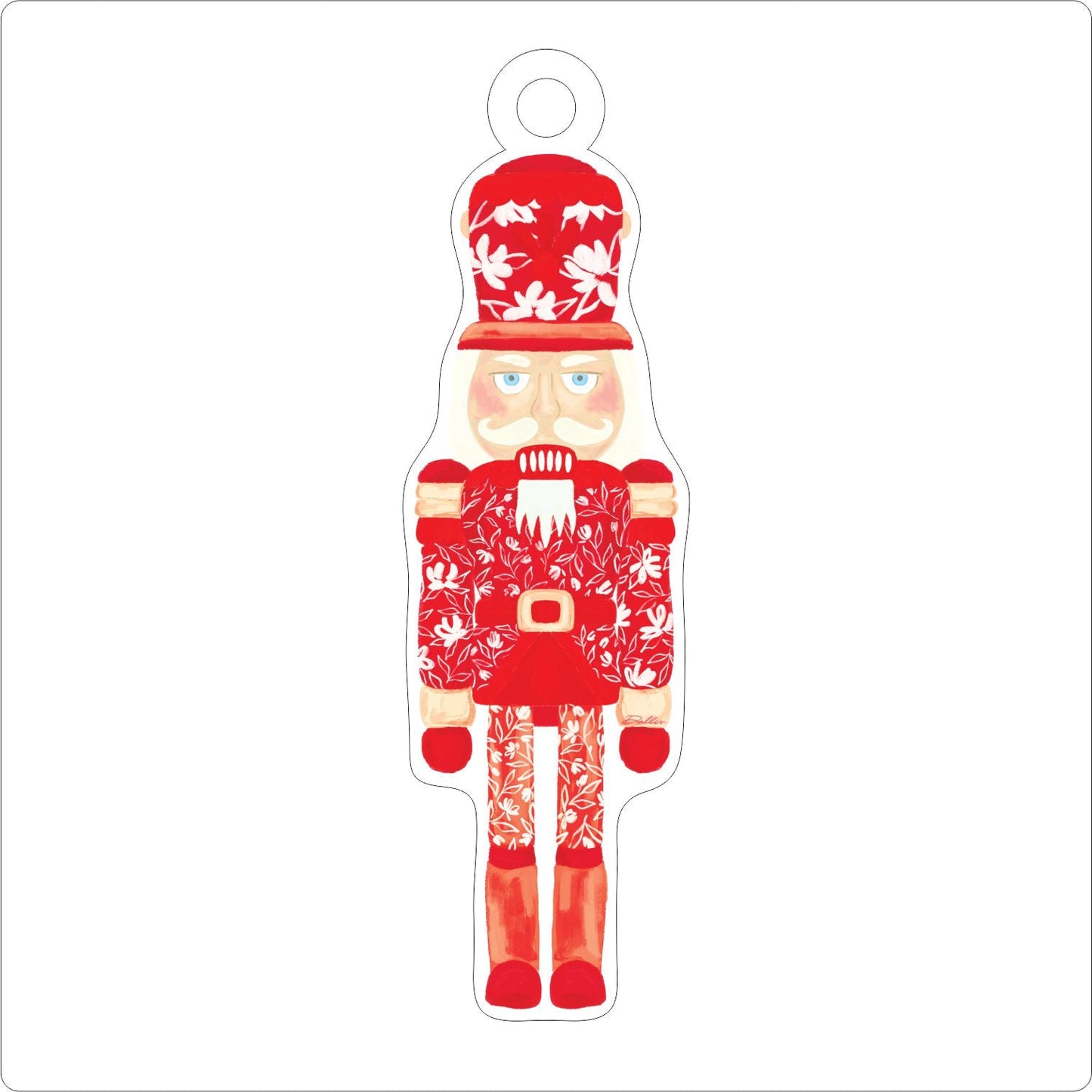 DFA-030 Red Nutcracker Ornament | 0.25Acrylic Ornament |