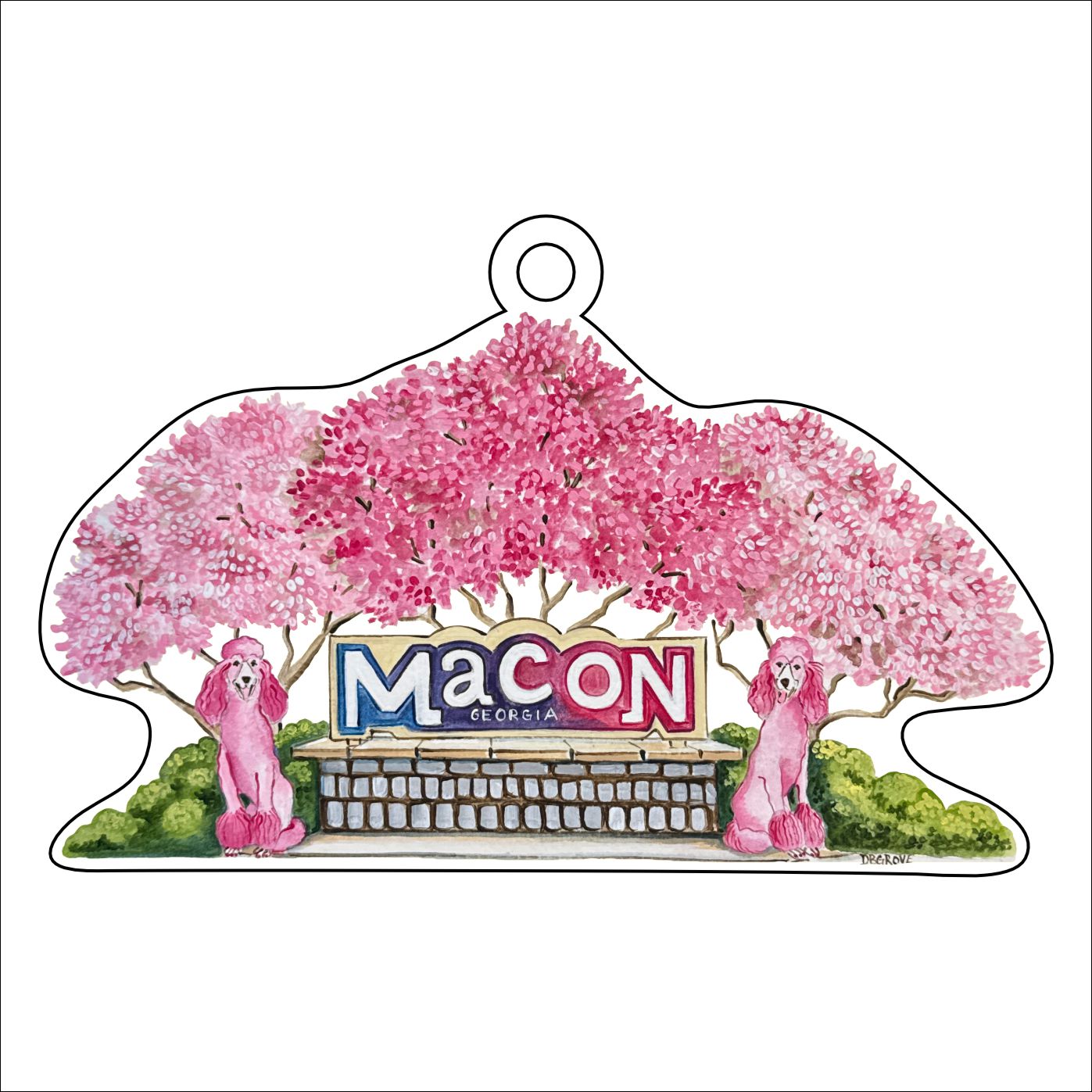 DGA-014 Macon Ornament | 0.25in. Acrylic Ornament | Case (any 10+)