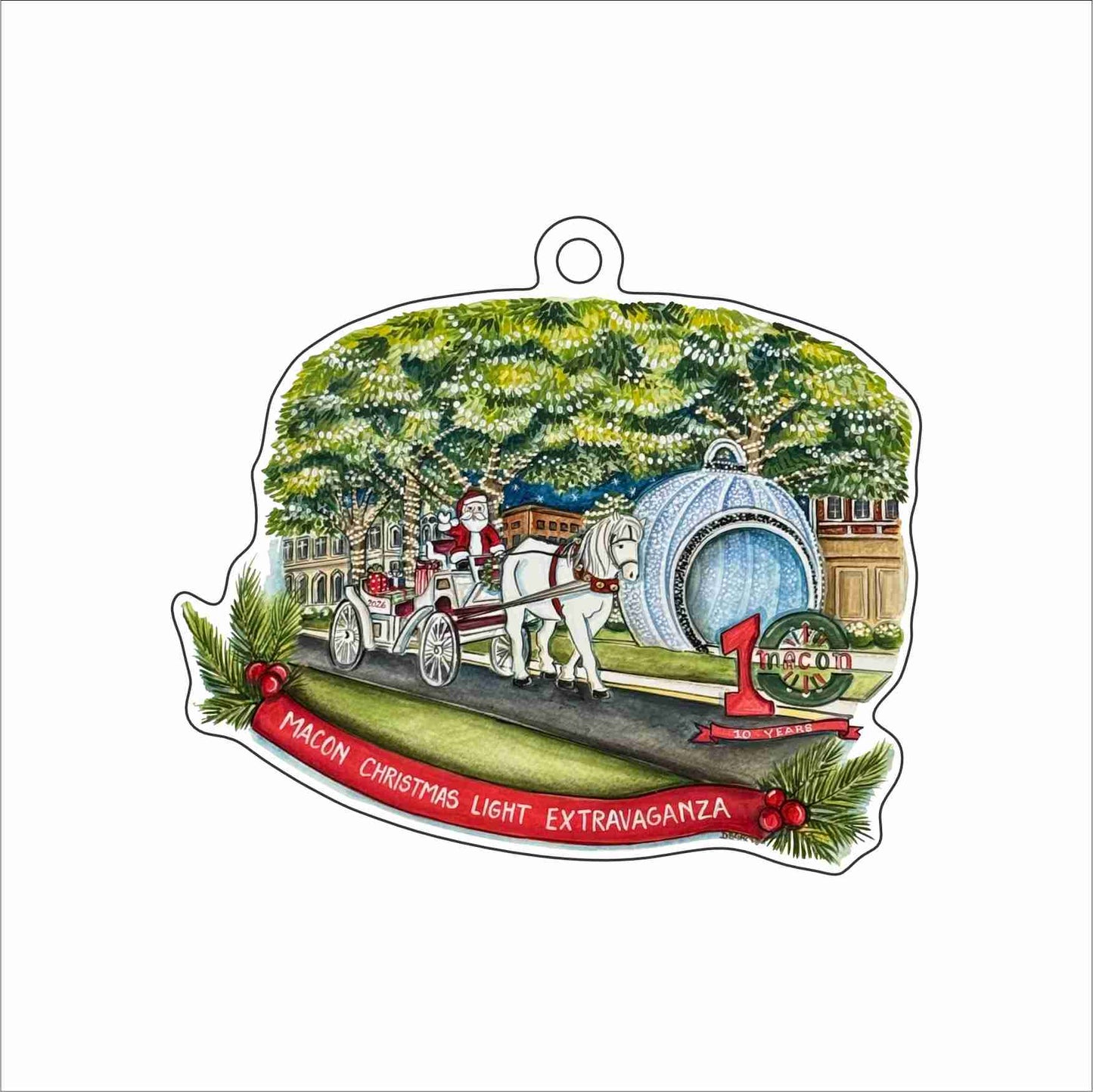 DGA-041 Macon Christmas Lights Ornament | 0.25Acrylic Ornament