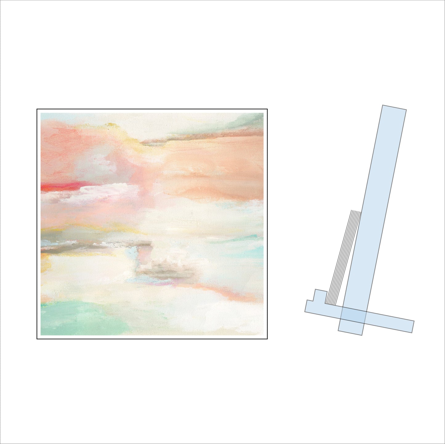 Abstract Card Holder | 0.5 & 0.25 Acrylic | Bulk (Sold in batches of 36)