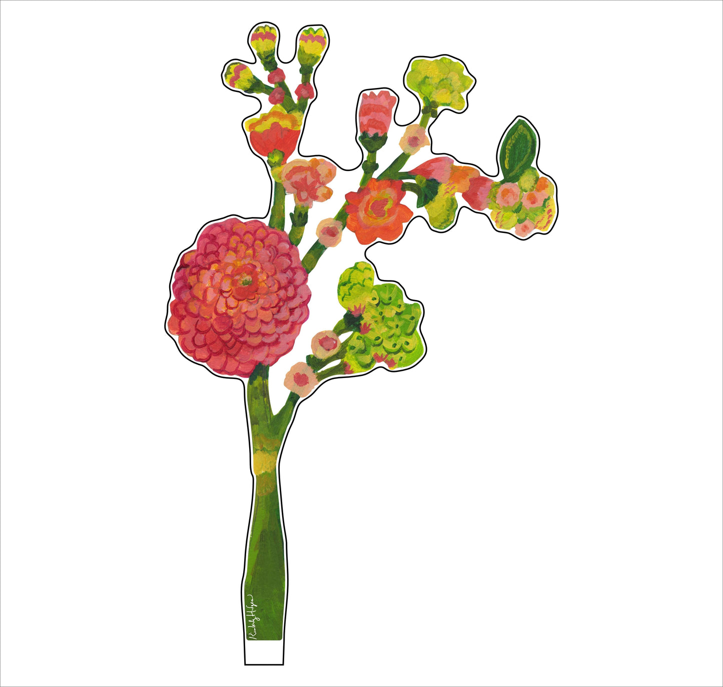 Pansy Orchid | 0.25in. Acrylic Floral