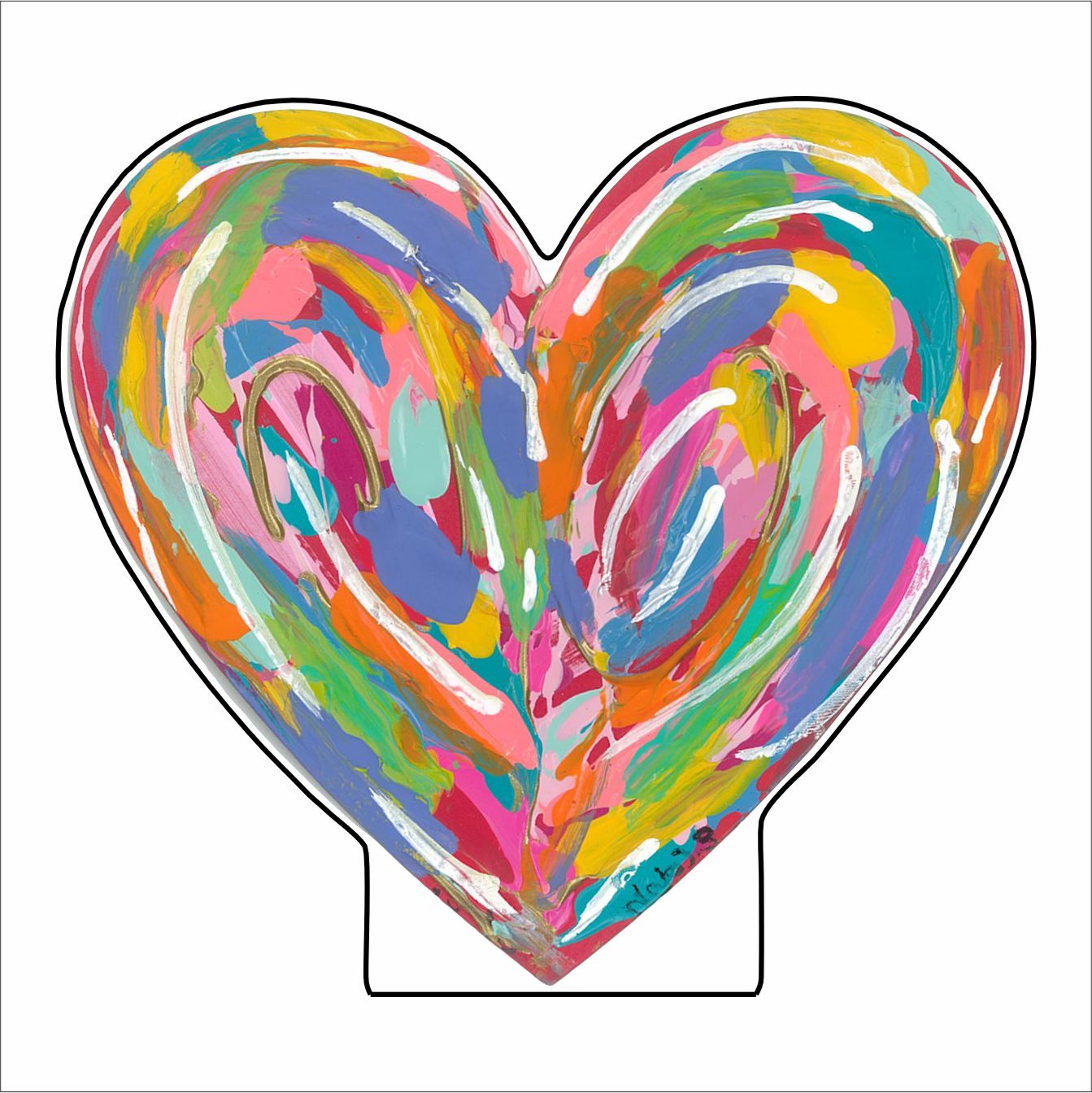 ECA-037 Heart Mini | 0.50Acrylic Mini | Case of 25