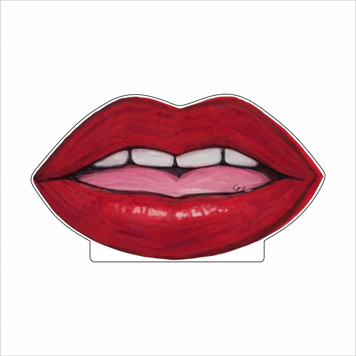 ECA-042 Red Smooches | 0.75Acrylic Contour |