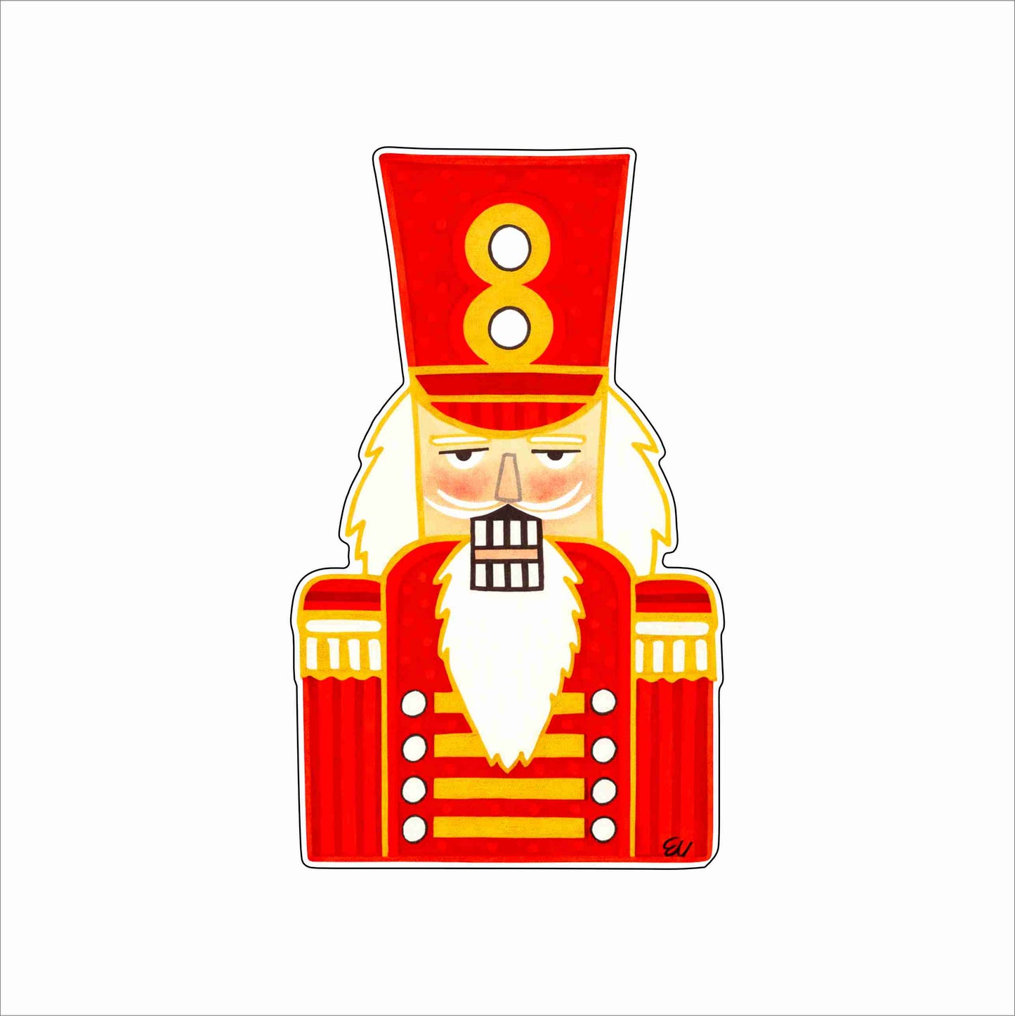 ECA-048 What’s crackin - red | 0.75Acrylic Contour