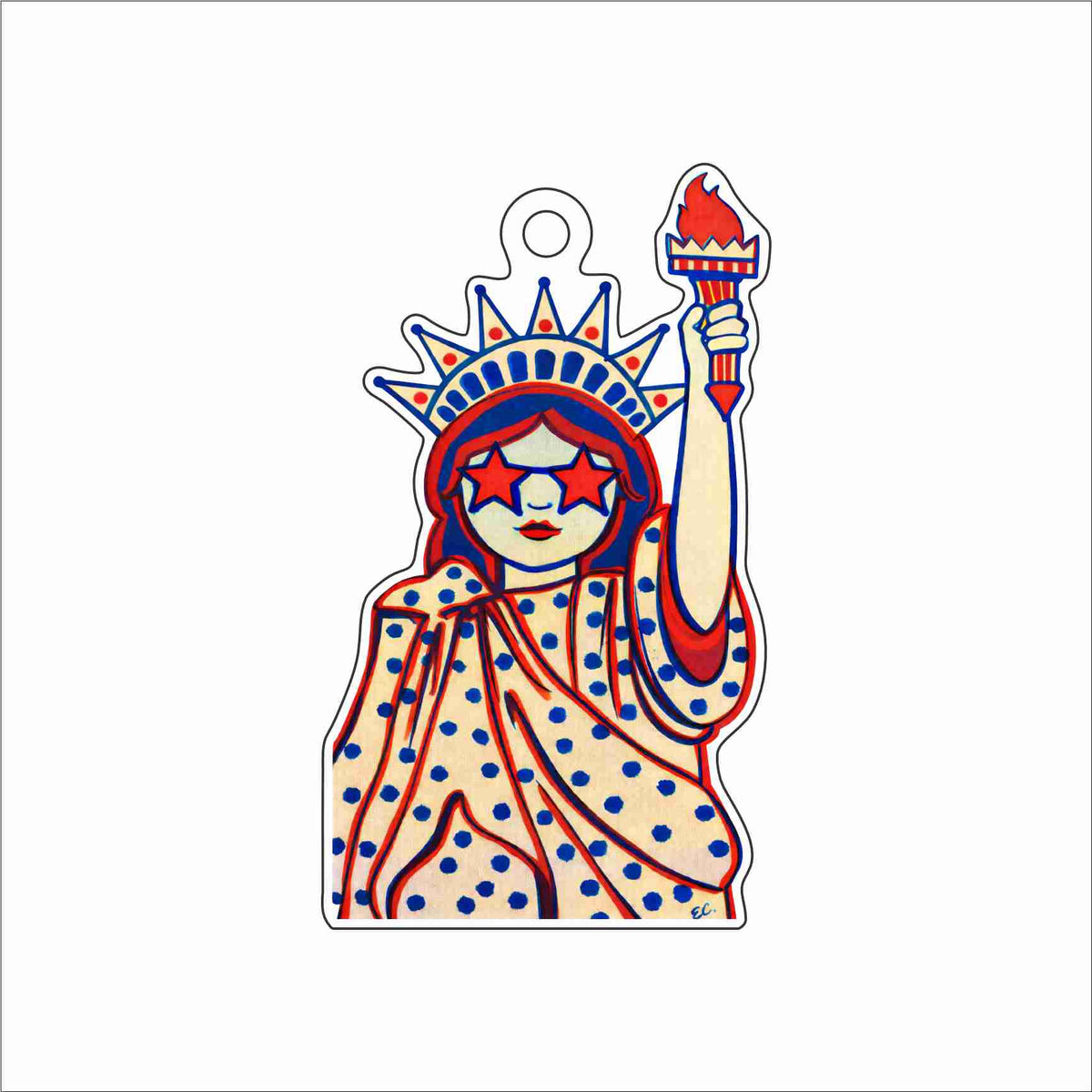 ECA-102 Miss America Ornament | 0.25Acrylic Ornament