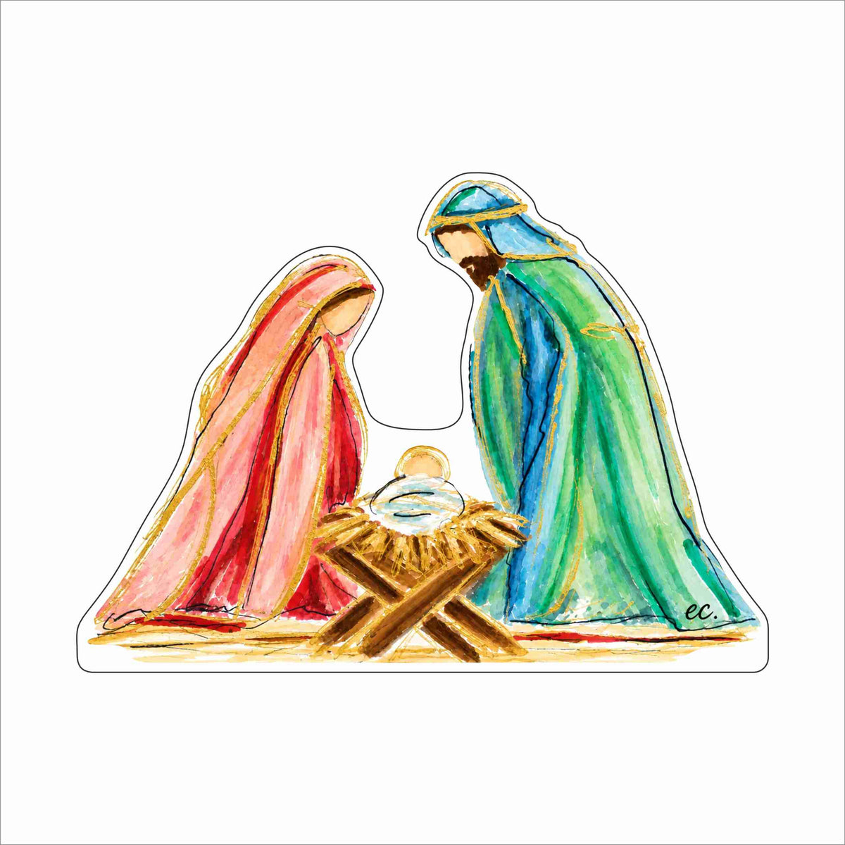 ECA-108 Peace on Earth & Hope for All | 0.75Acrylic Contour