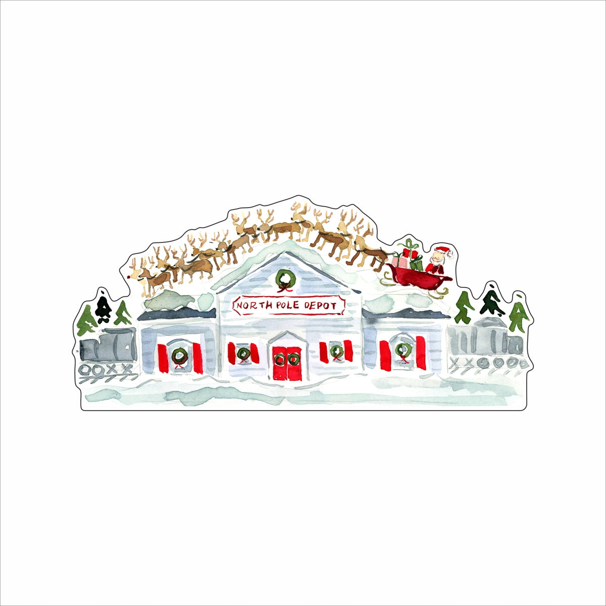 EHA-023 North Pole Depot | 0.75Acrylic Contour