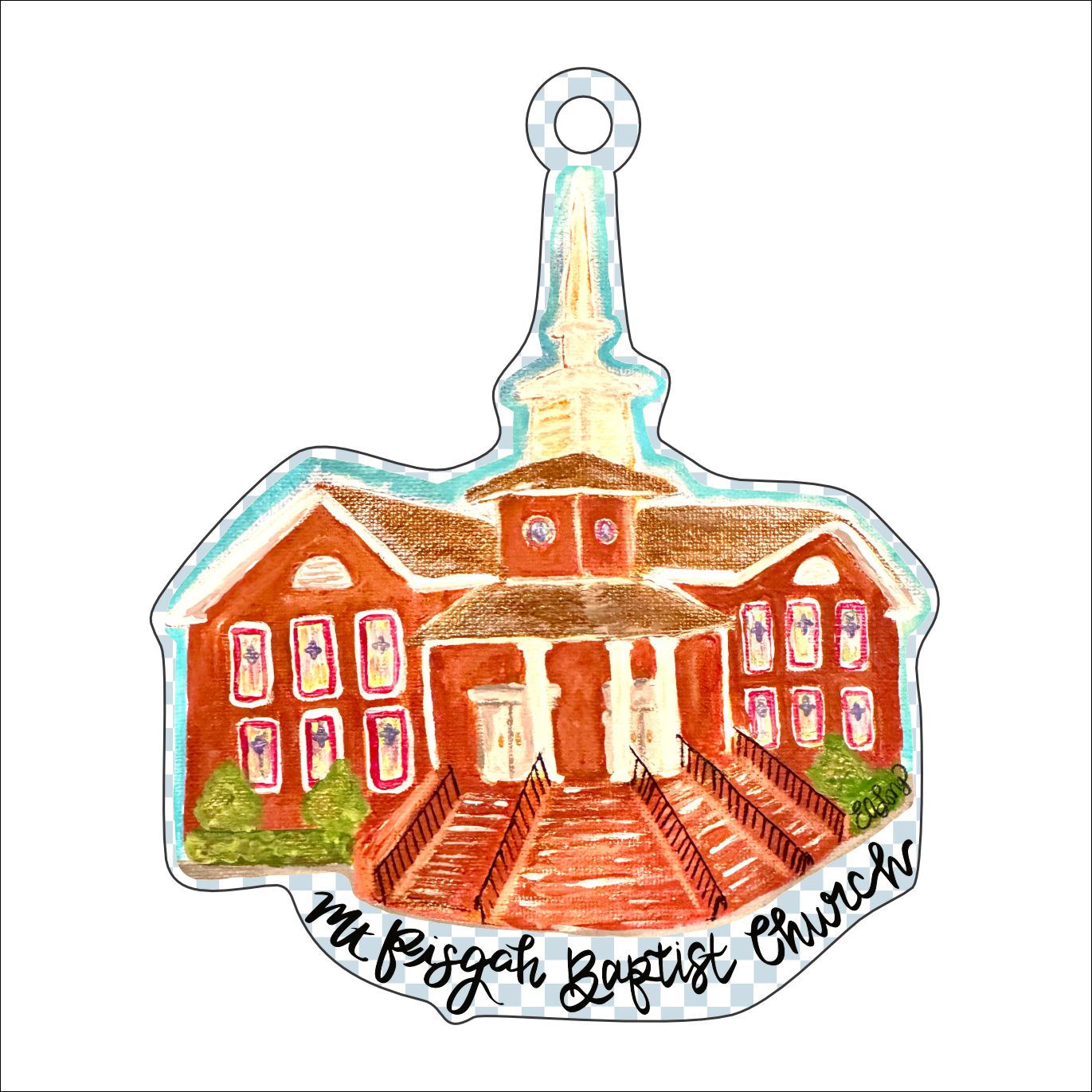Church Ornament | 0.25in. Acrylic Ornament