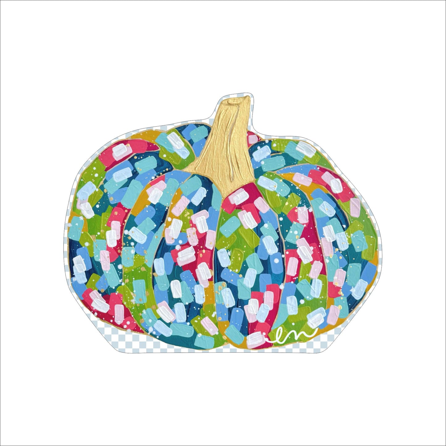 Colorful Pumpkin 2 | 0.75in. Acrylic Cutout