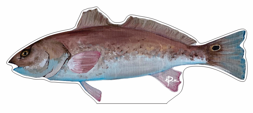 Redfish Cutout | 0.75 Acrylic | Case Bundle any 10+ (Pack of 1)