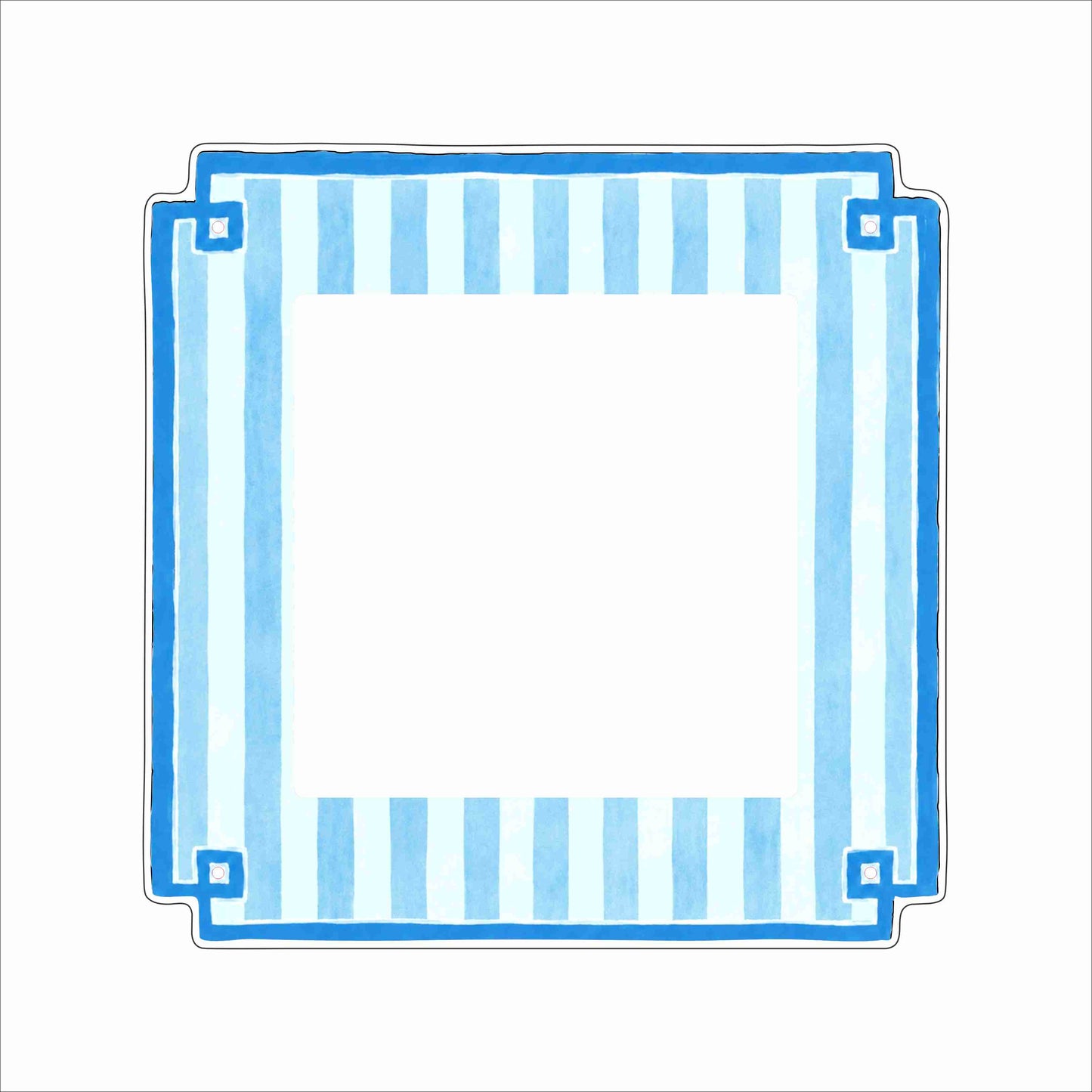 EPR-025 Blue Stripe Photo Frame | 0.25Acrylic Picture Frame