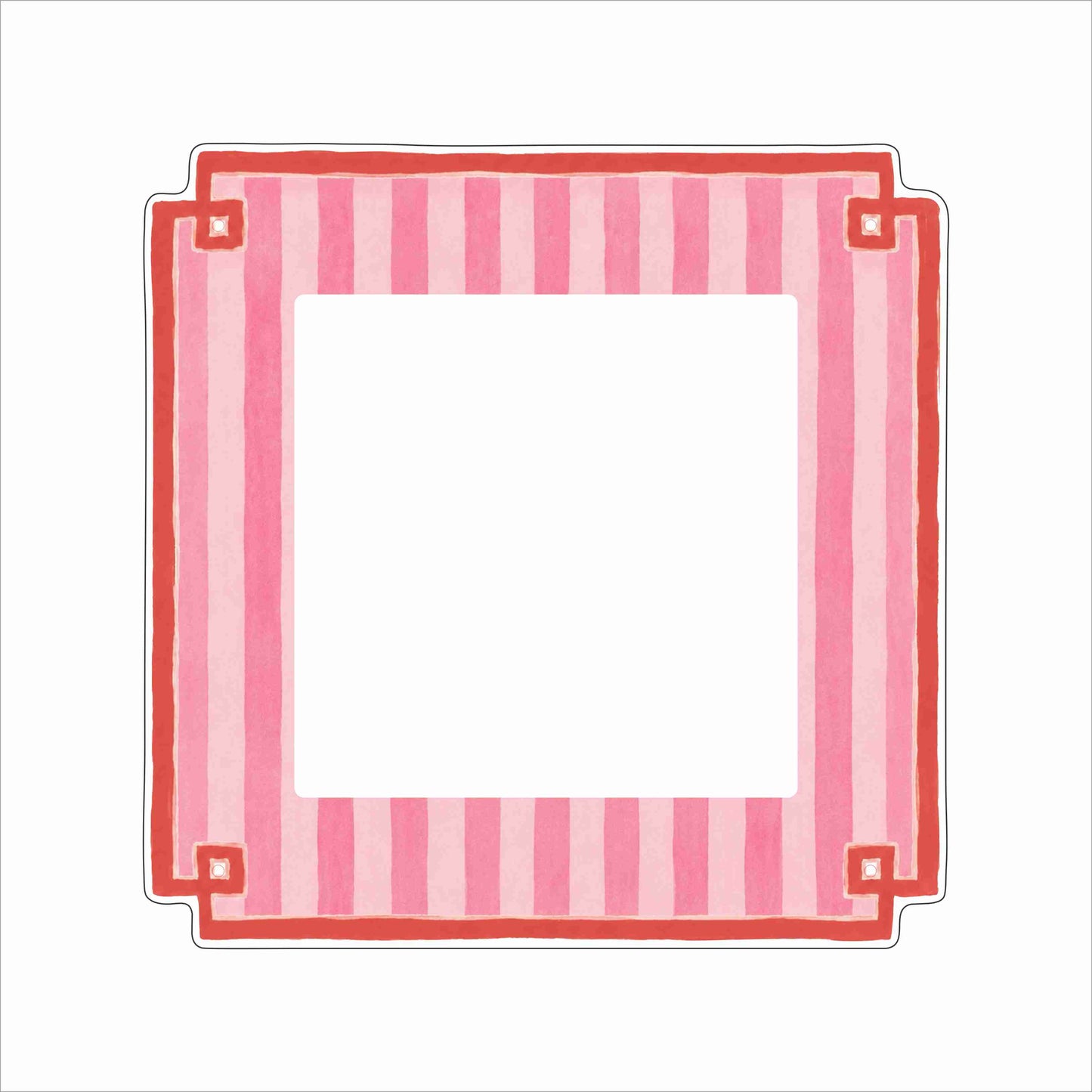 EPR-026 Pink Stripe Photo Frame | 0.25Acrylic Picture Frame