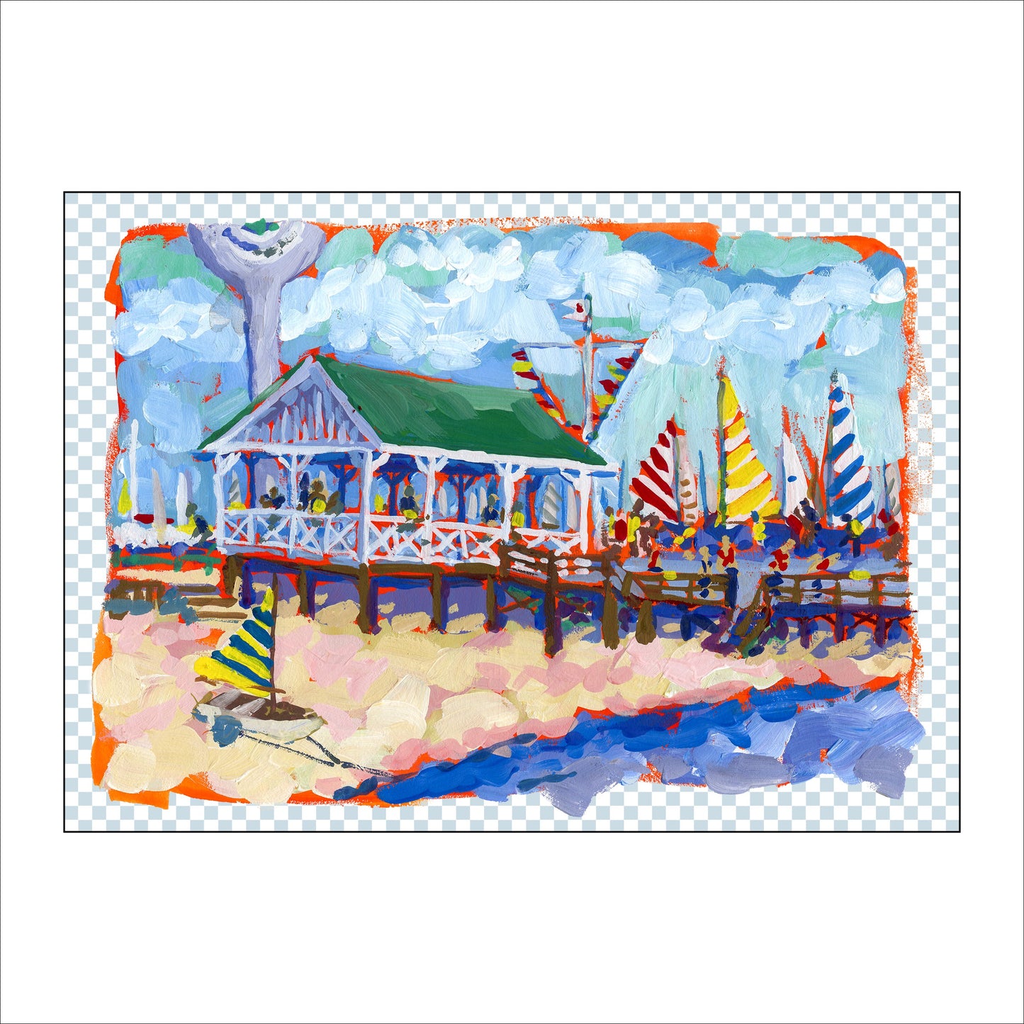 Sailing Race Day | 0.75in. Acrylic Cutout |