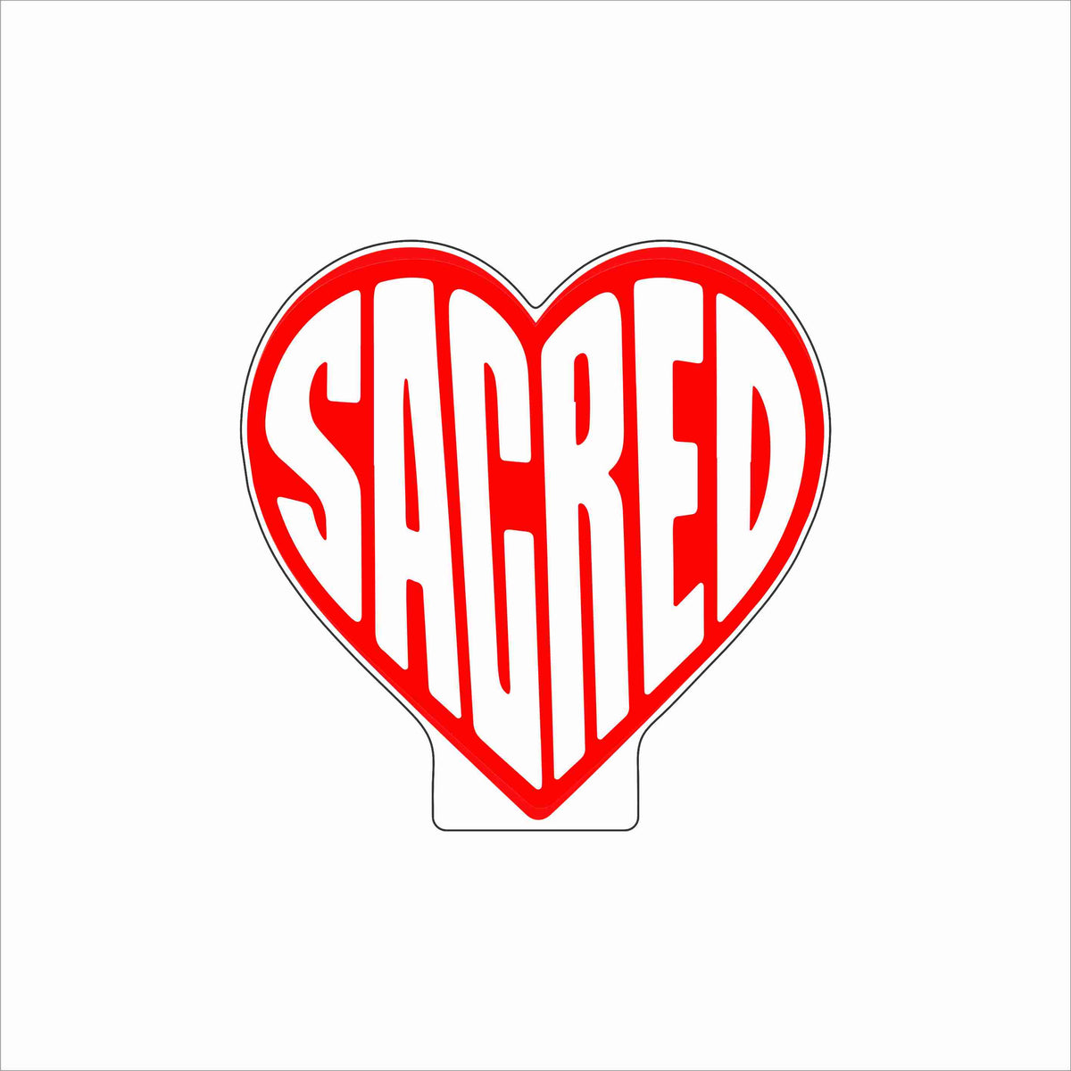FSN-004 Sacred Heart | 0.75Acrylic Contour