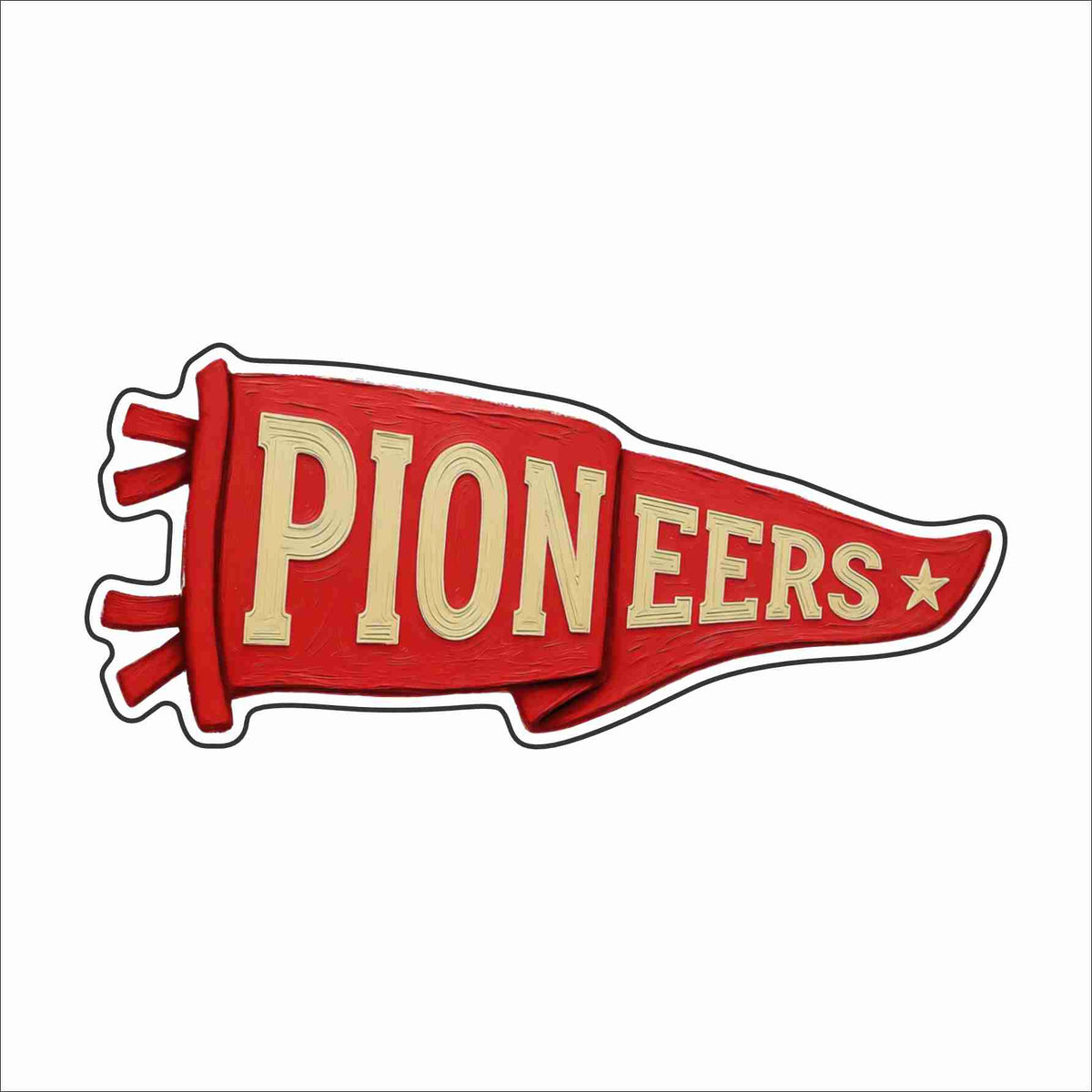 FSN-007 Pioneers Pennant Mini | 0.50Acrylic Mini Contour