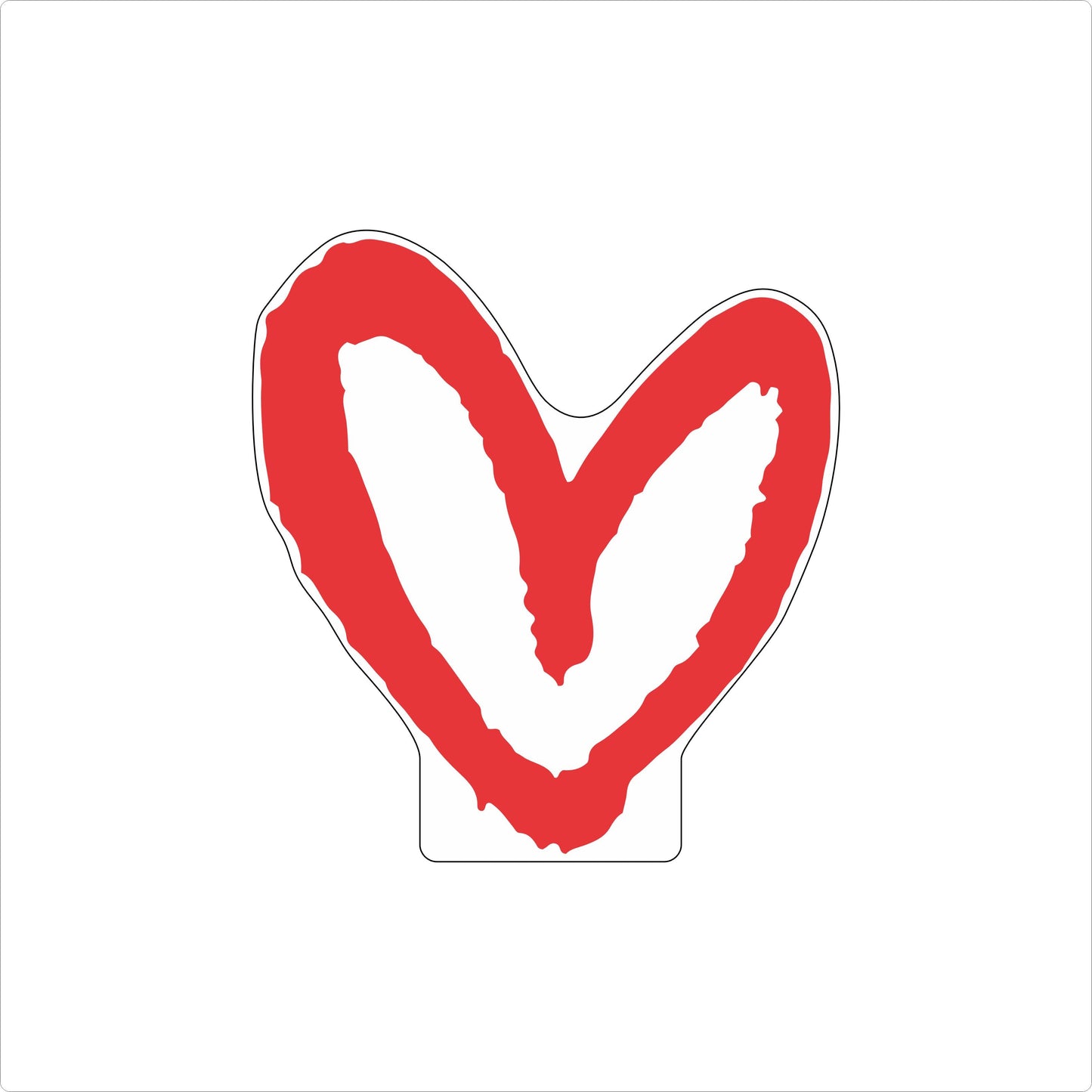 GBA-001 House of Shan Heart | 0.75Acrylic Contour |