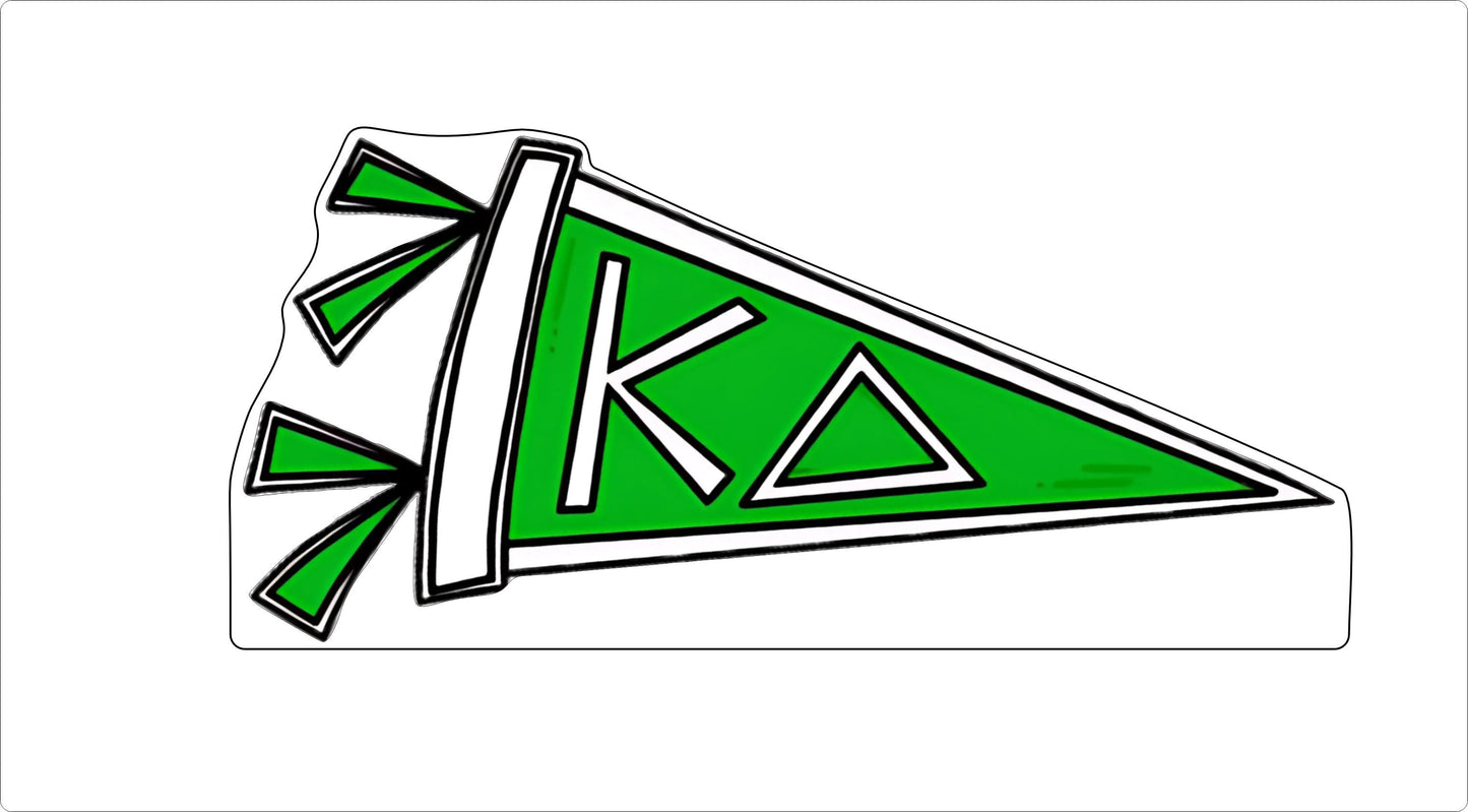 GTW-018 Kappa Delta Pennant | 0.75Acrylic Contour |