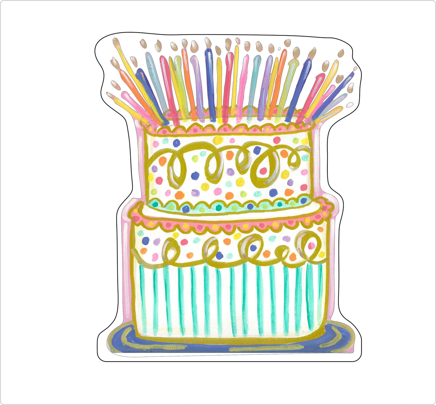 ECA-030 Celebration Cake | 0.75Acrylic Contour |